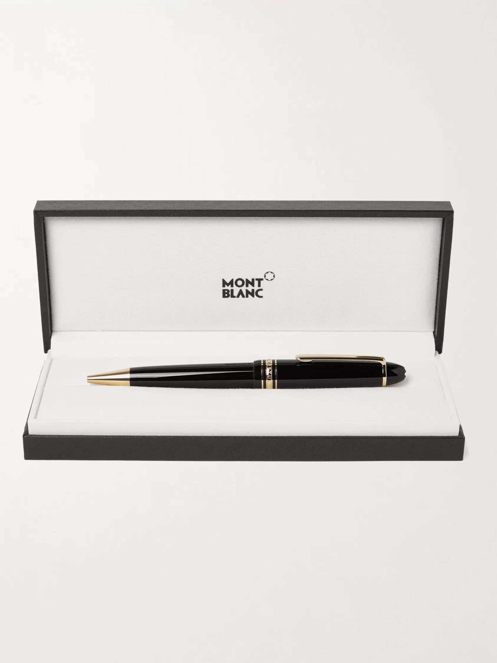 MONTBLANC Meisterstück Le Grand Resin and Gold-Plated Ballpoint Pen