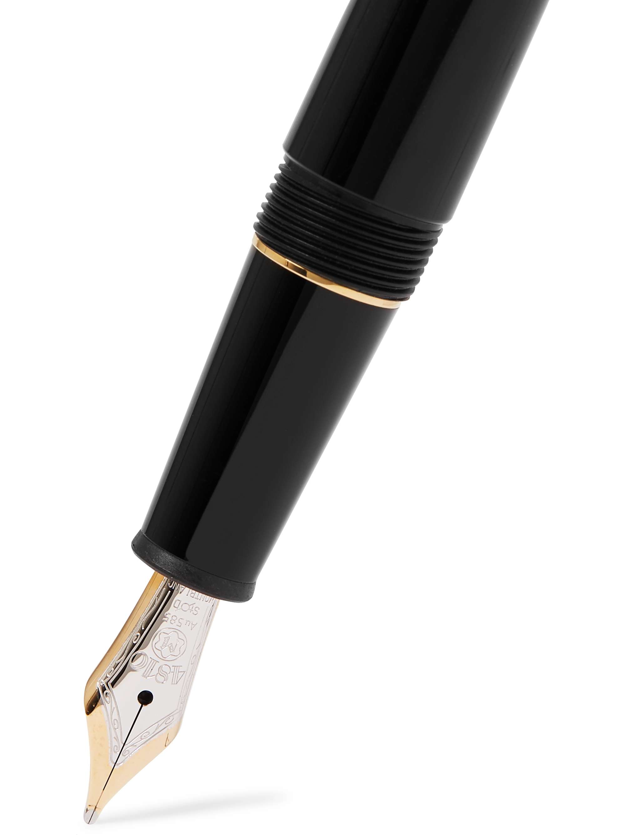 MONTBLANC Meisterstück Classique Resin and Rhodium and Gold-Plated Fountain Pen