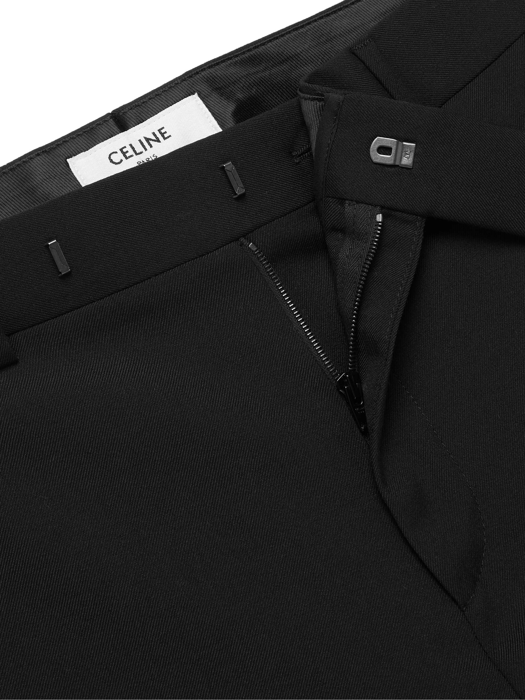 CELINE HOMME Slim-Fit Worsted Wool-Gabardine Suit Trousers