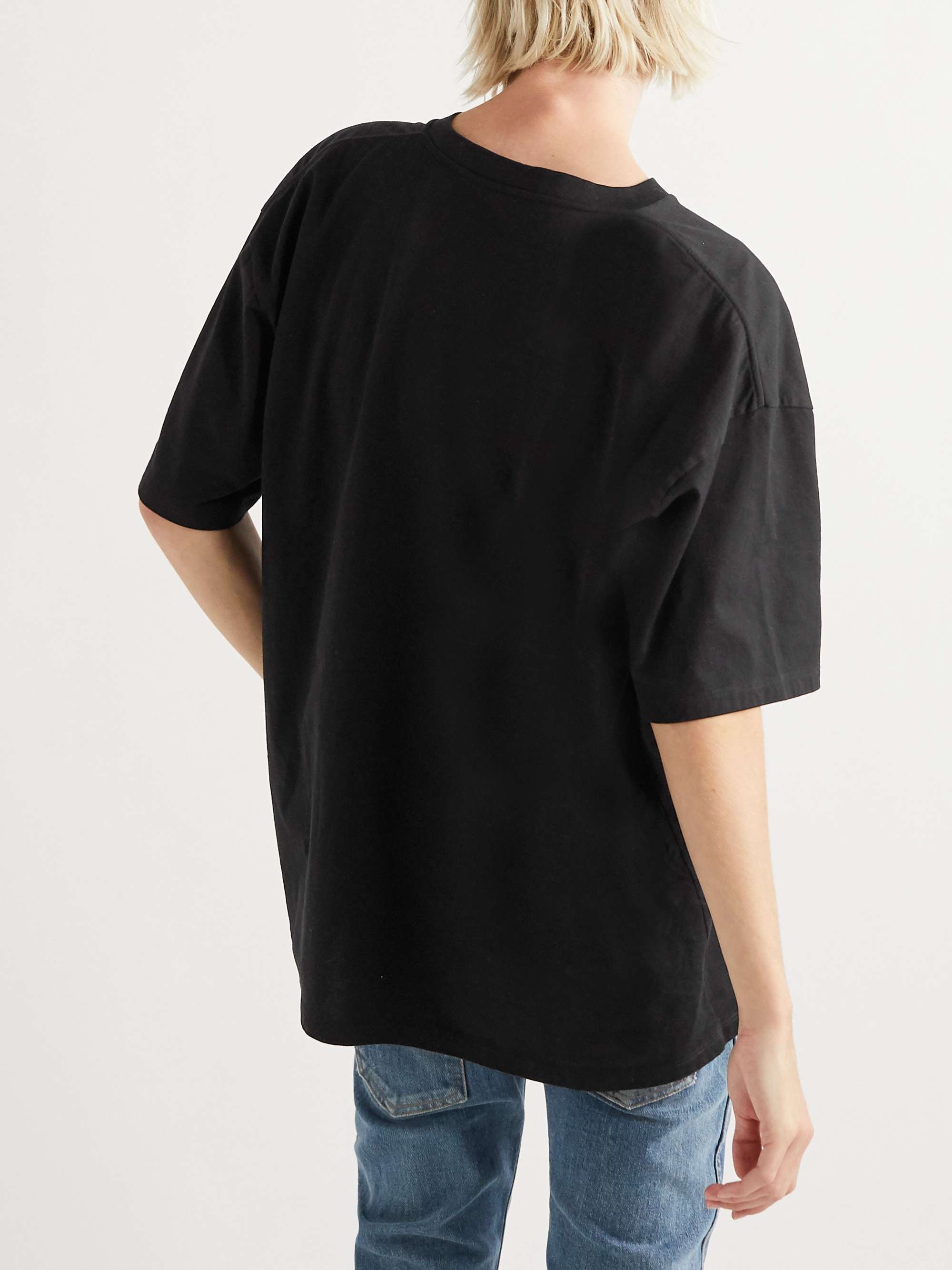 CELINE HOMME Logo-Print Cotton-Jersey T-Shirt
