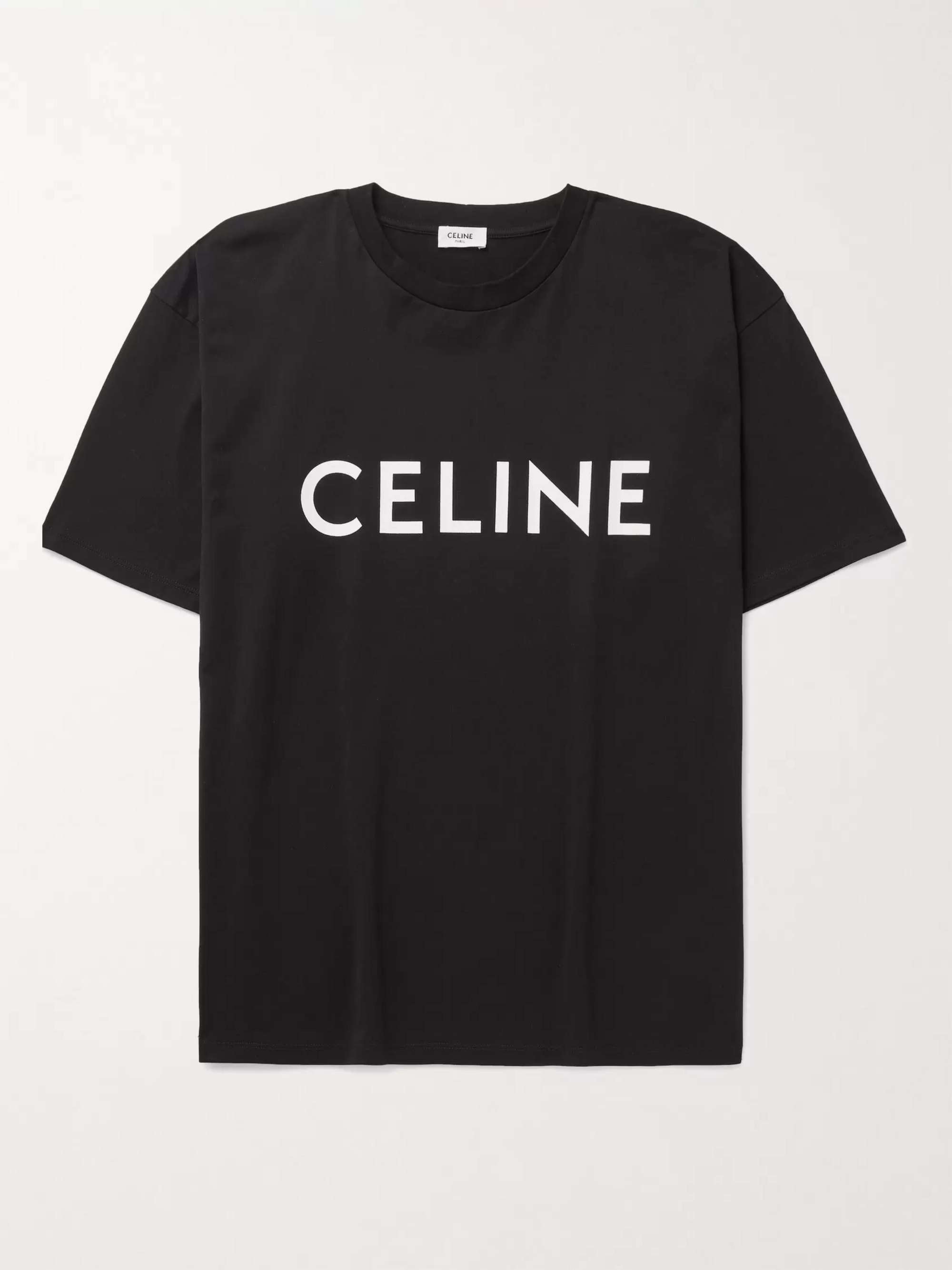 CELINE HOMME Logo-Print Cotton-Jersey T-Shirt for Men | MR PORTER