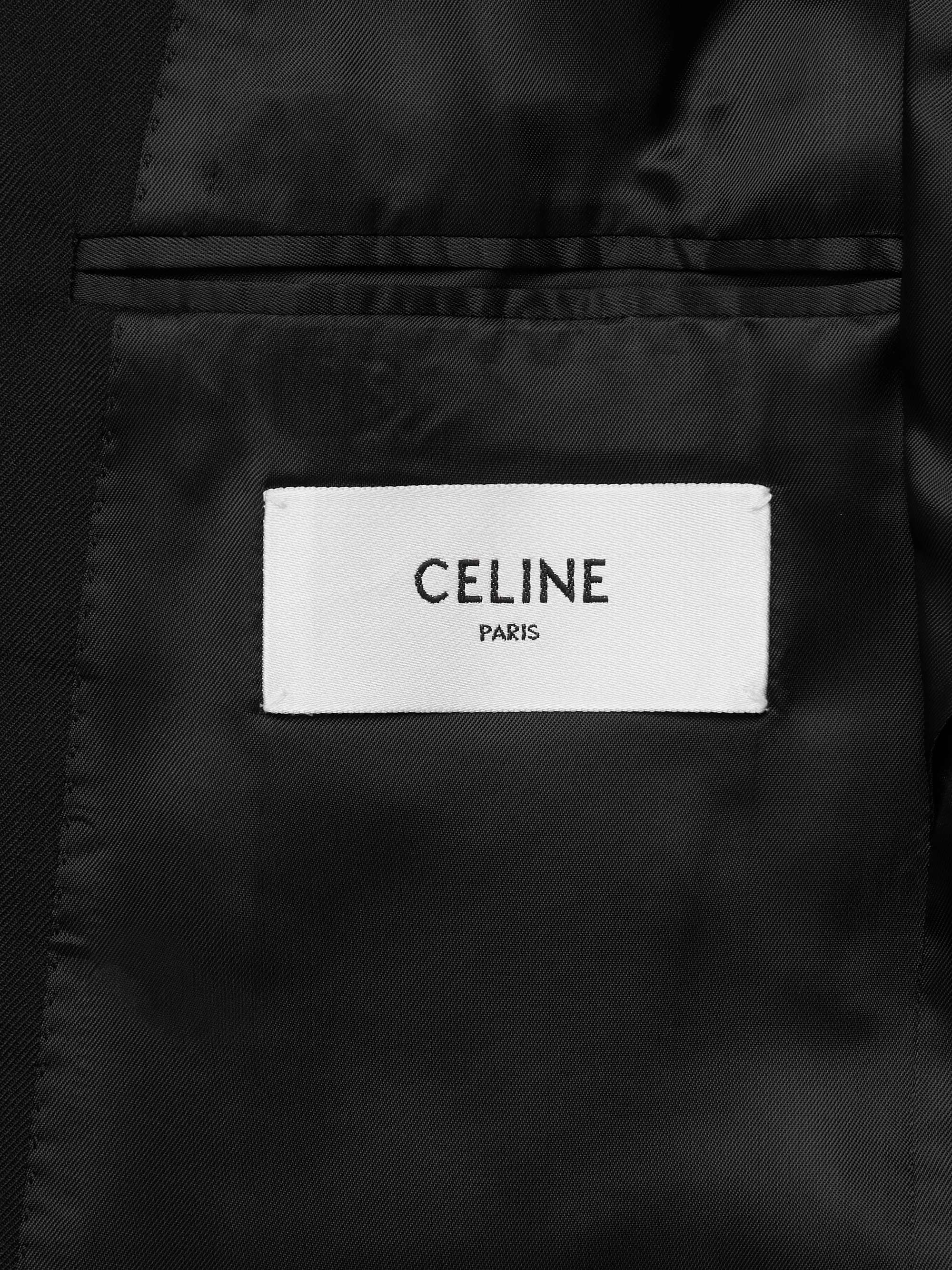 CELINE HOMME Slim-Fit Worsted Wool-Gabardine Suit Jacket