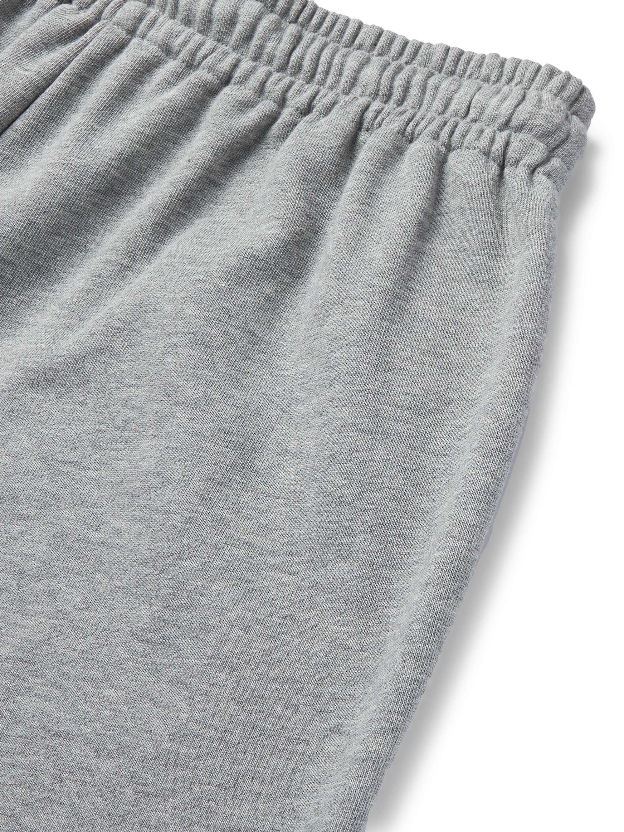 CELINE HOMME Tapered Logo-Embroidered Cotton-Jersey Sweatpants