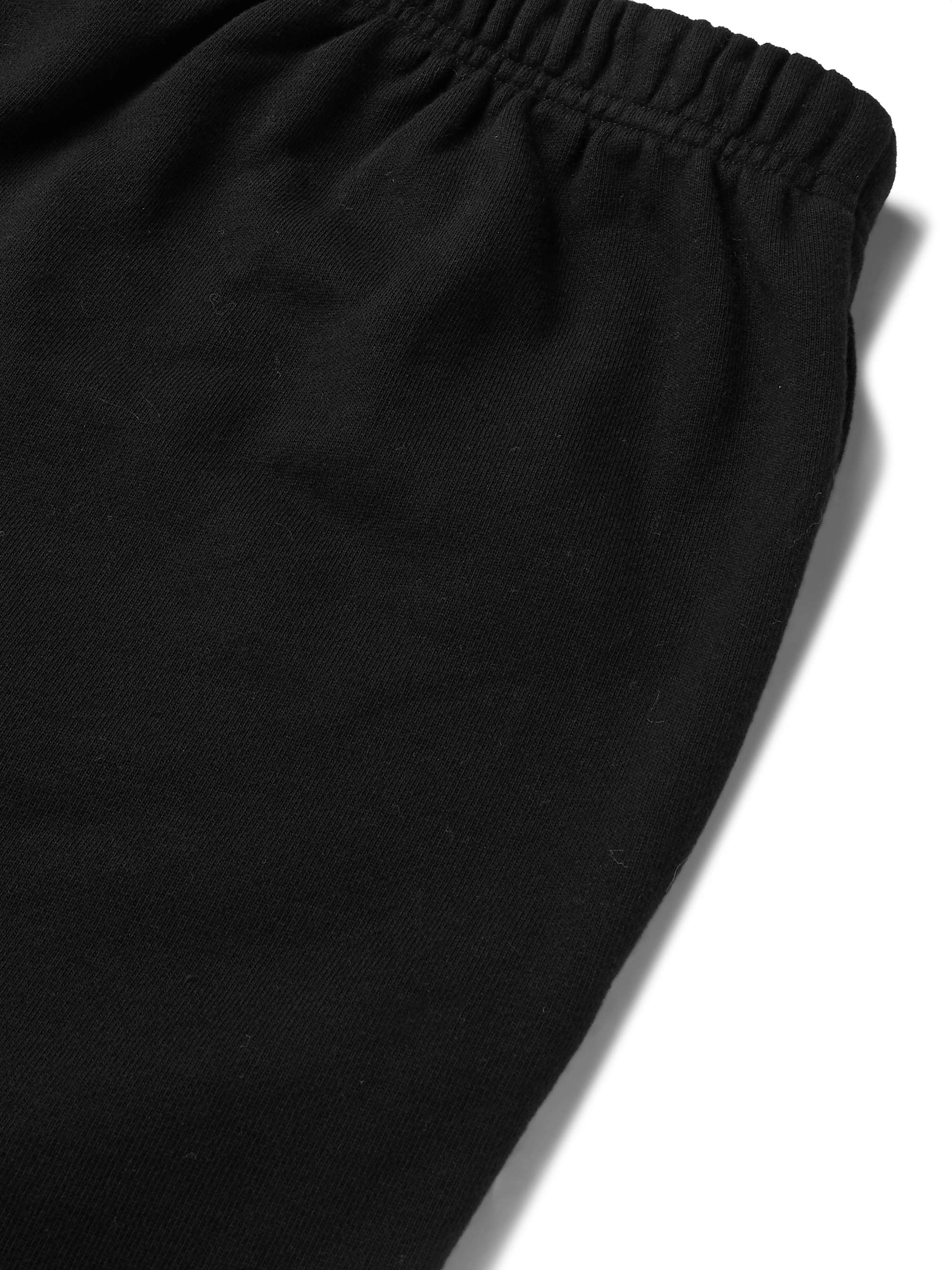 CELINE HOMME Straight-Leg Logo-Print Cotton-Jersey Drawstring Shorts