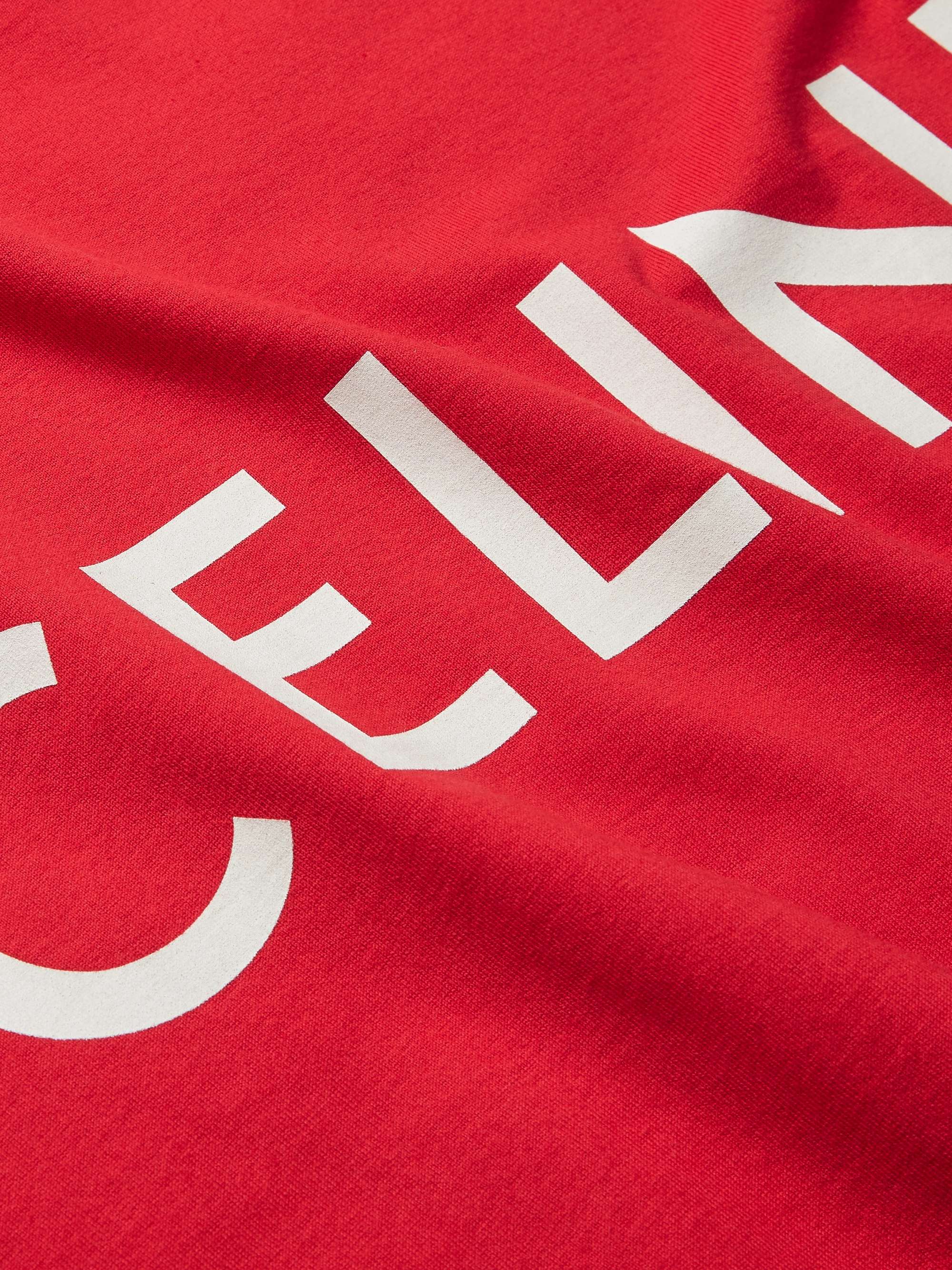 CELINE HOMME Logo-Print Cotton-Jersey T-Shirt