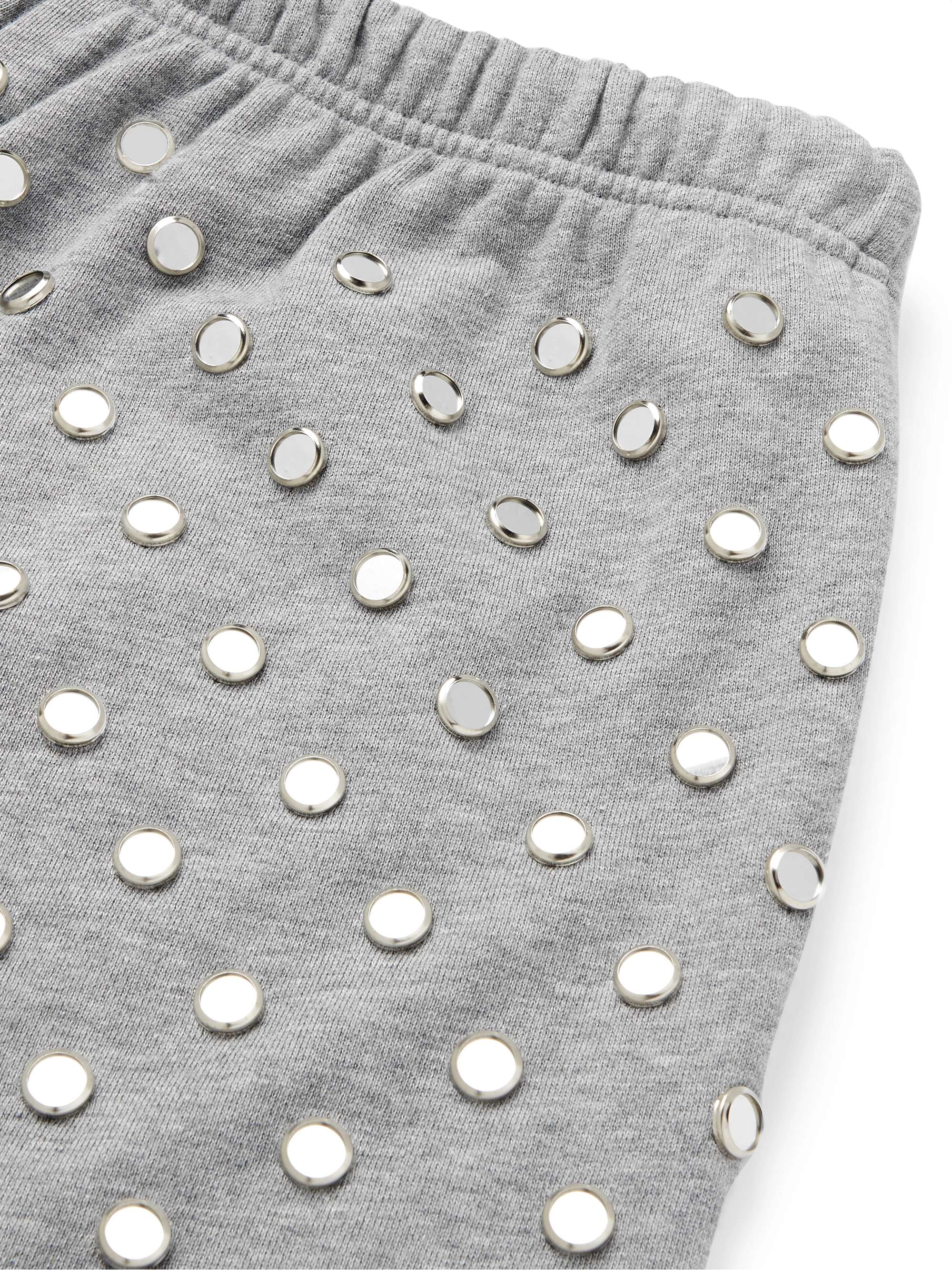 CELINE HOMME Wide-Leg Logo-Print Cotton-Jersey Drawstring Shorts