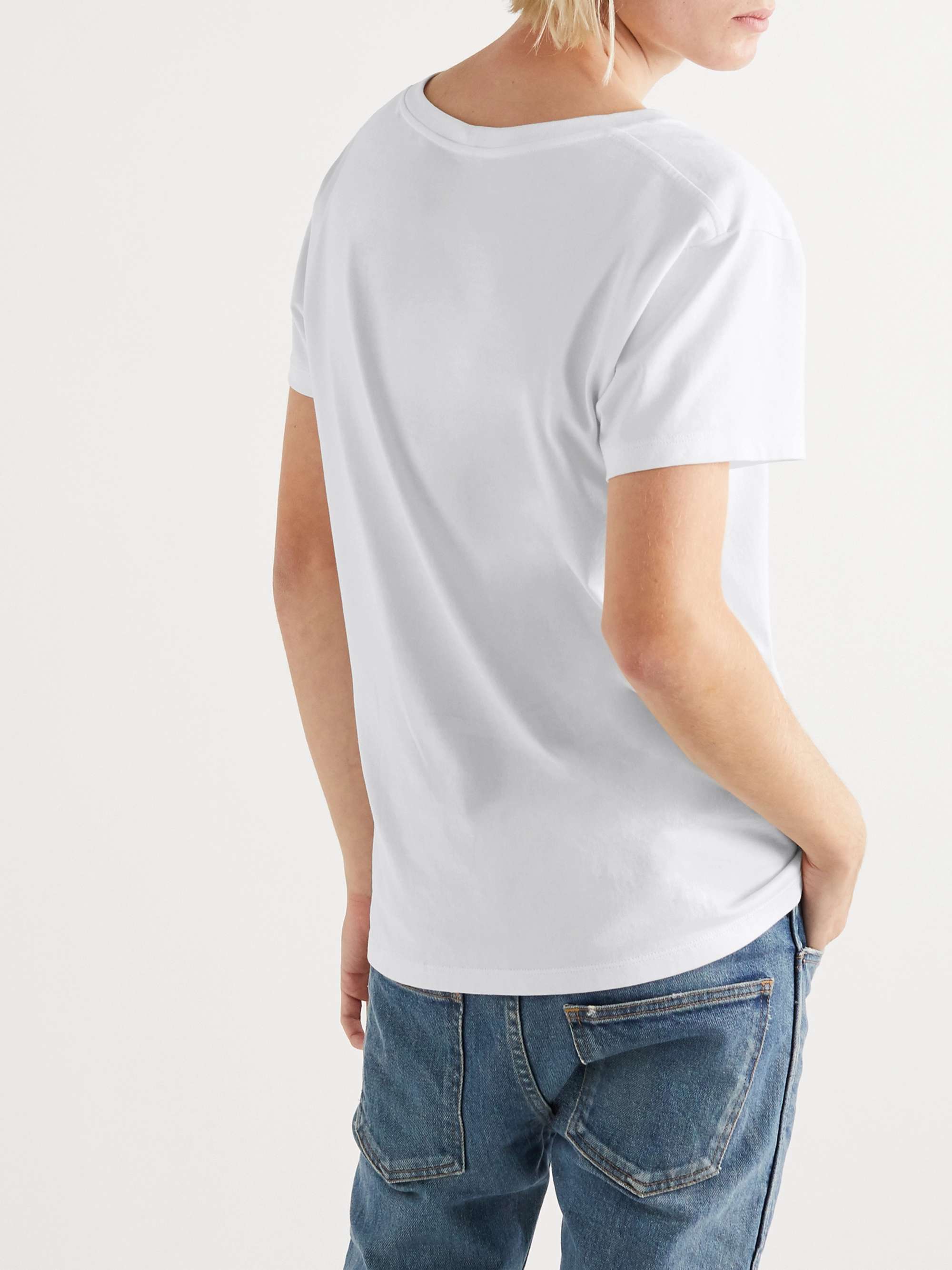 CELINE HOMME Logo-Print Cotton-Jersey T-Shirt