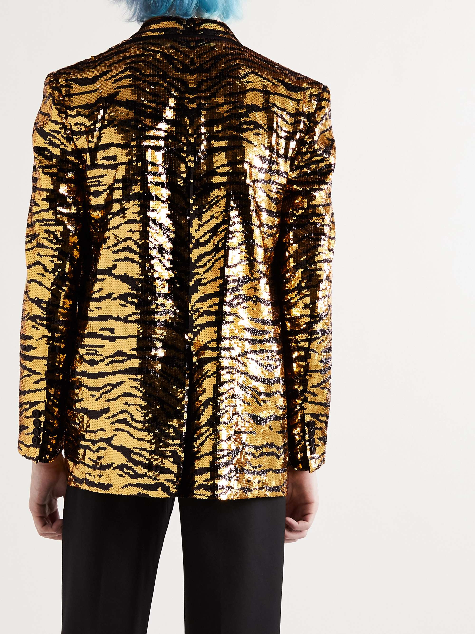CELINE HOMME Sequinned Wool Blazer