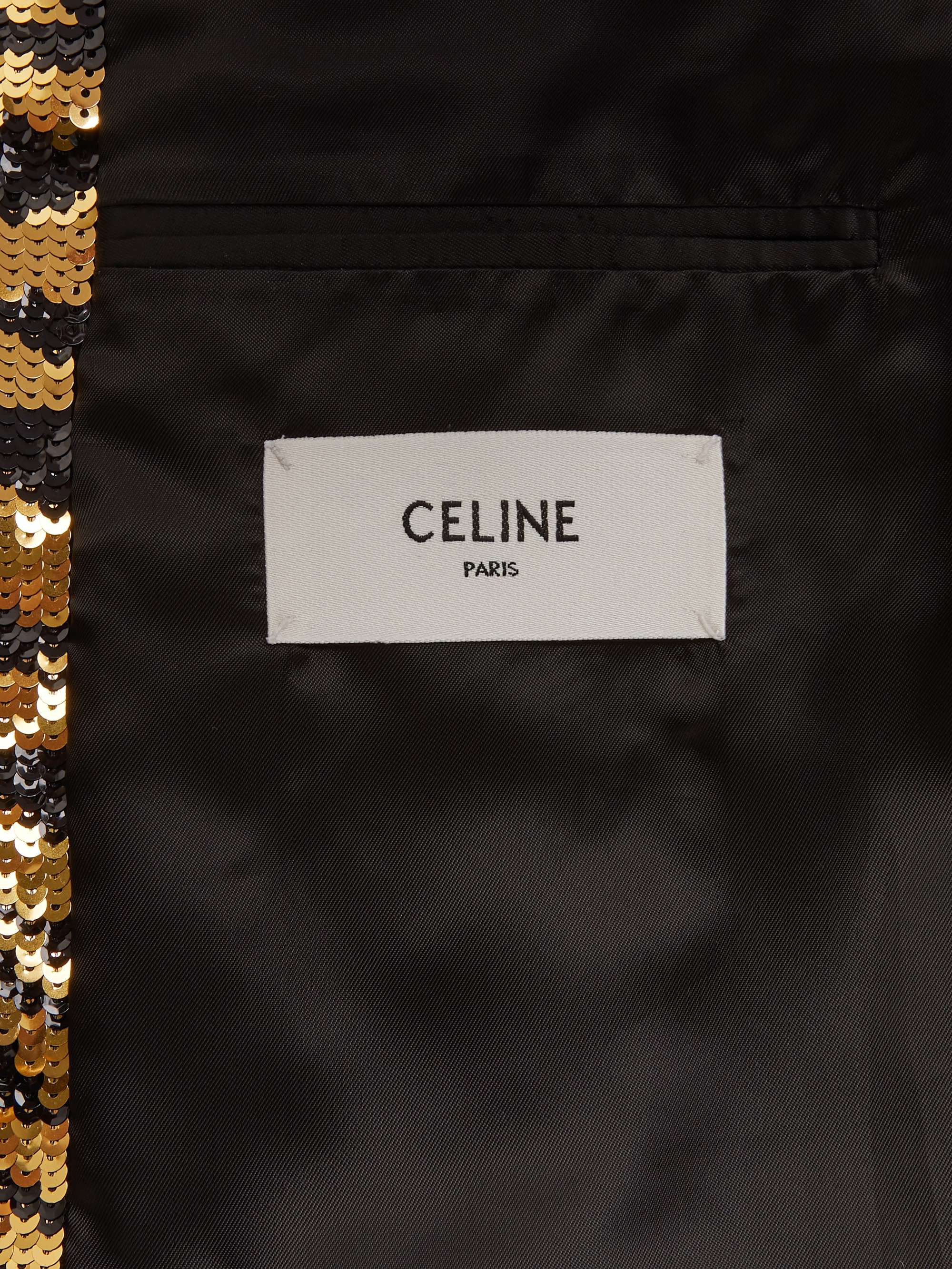 CELINE HOMME Sequinned Wool Blazer