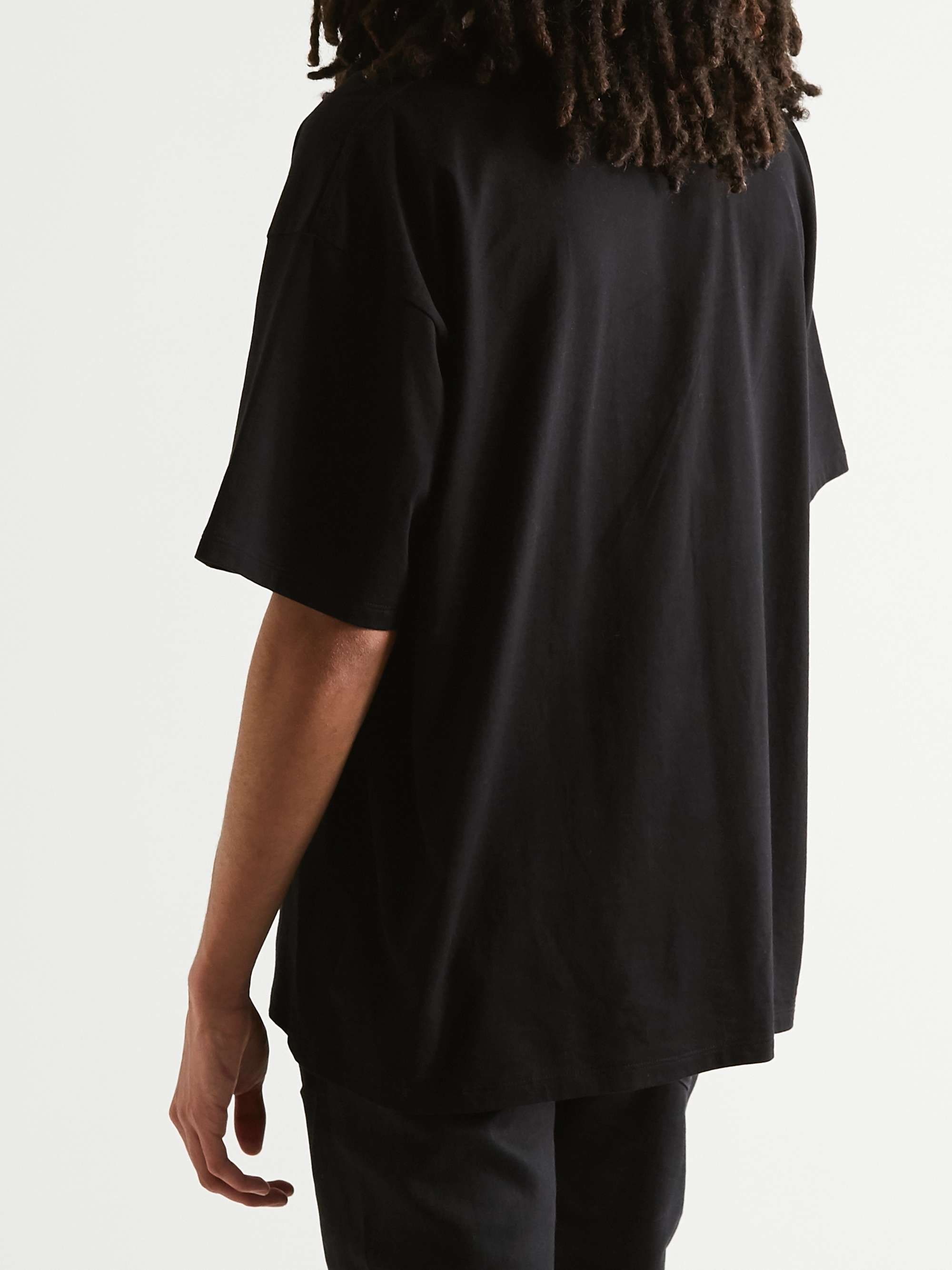 CELINE HOMME Studded Logo-Print Cotton-Jersey T-Shirt