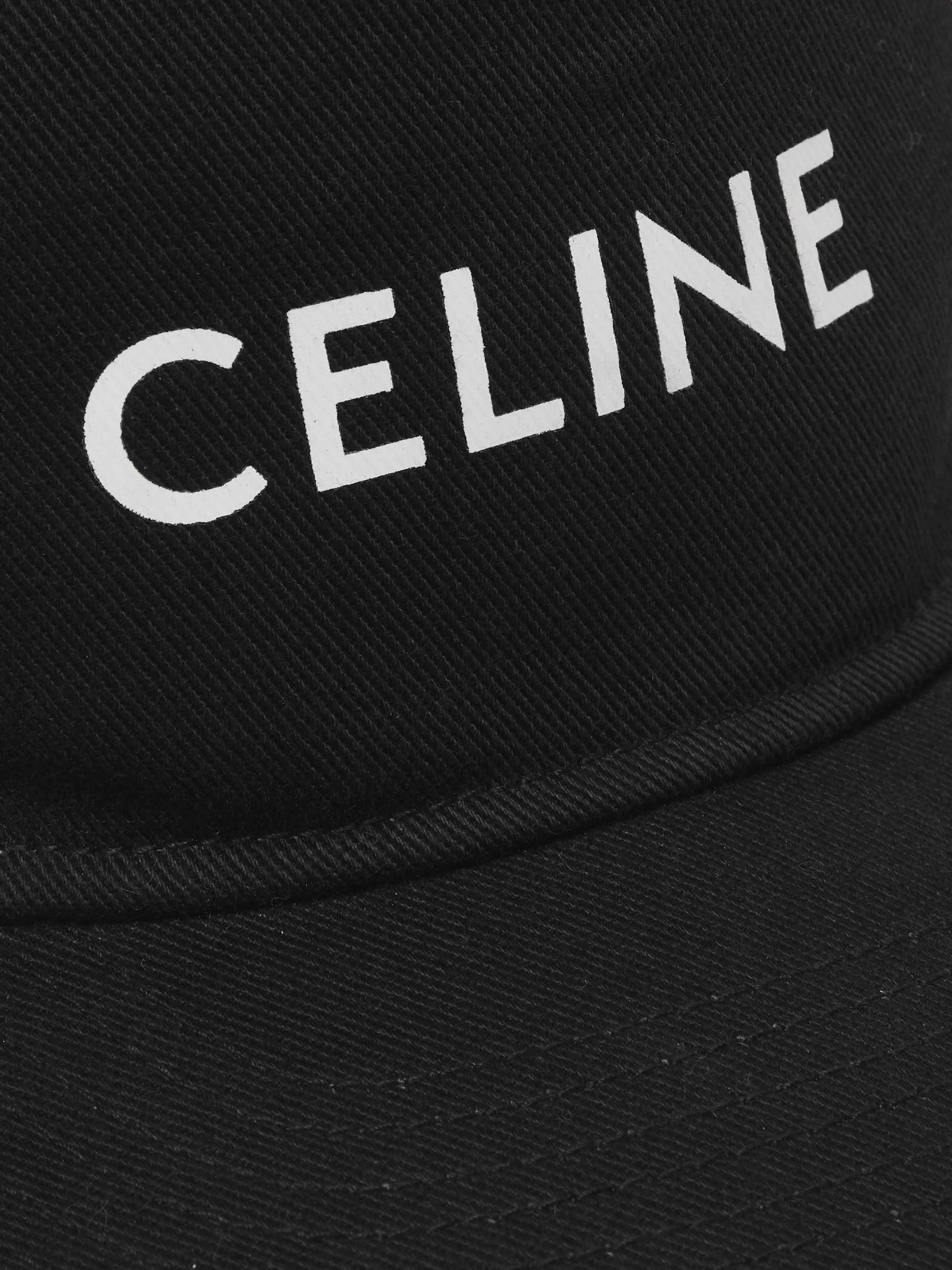 CELINE HOMME Logo-Print Cotton-Twill Baseball Cap