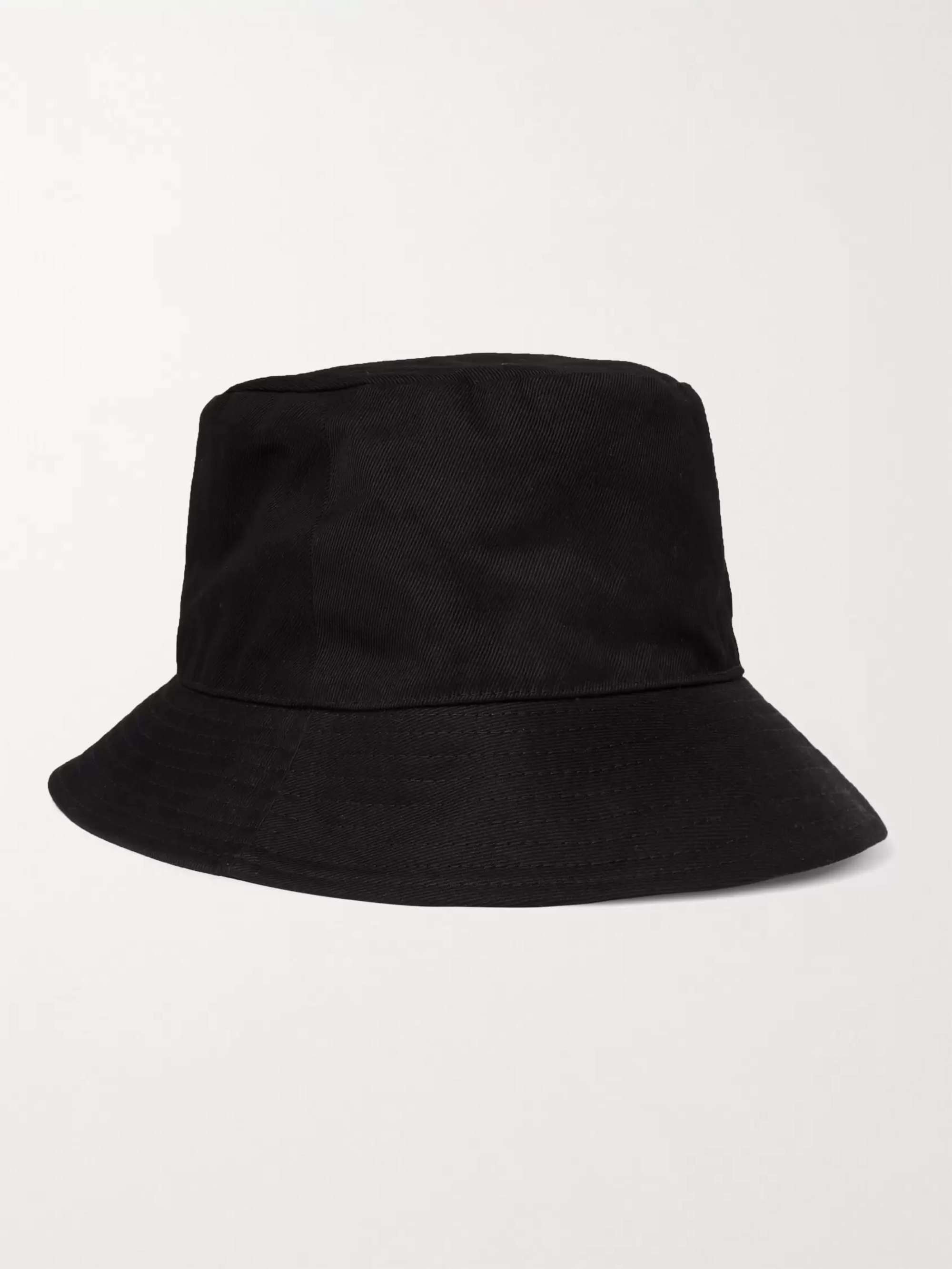 CELINE HOMME Logo-Print Cotton-Twill Bucket Hat