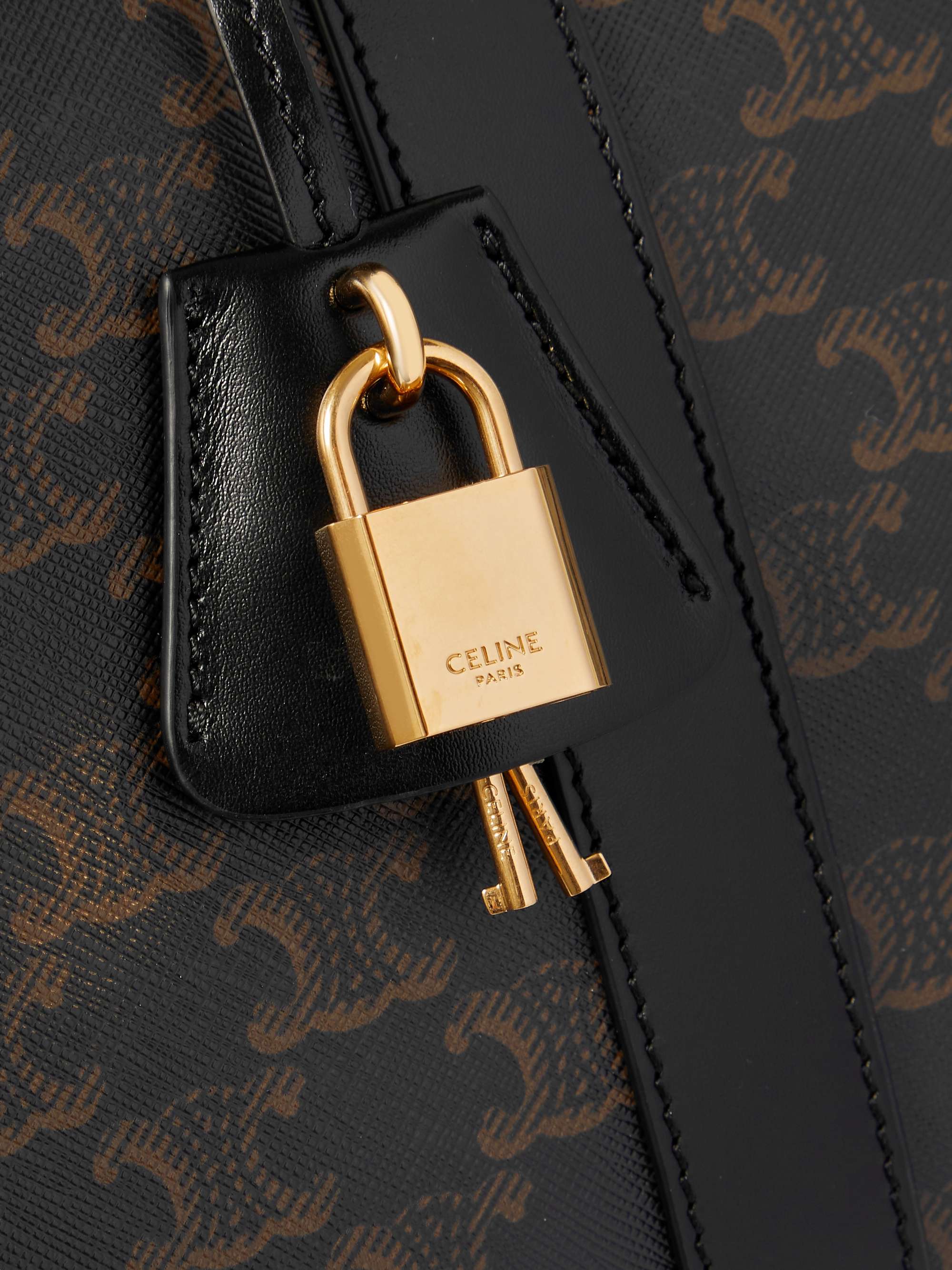 CELINE HOMME Large Printed Coated-Canvas Duffle Bag