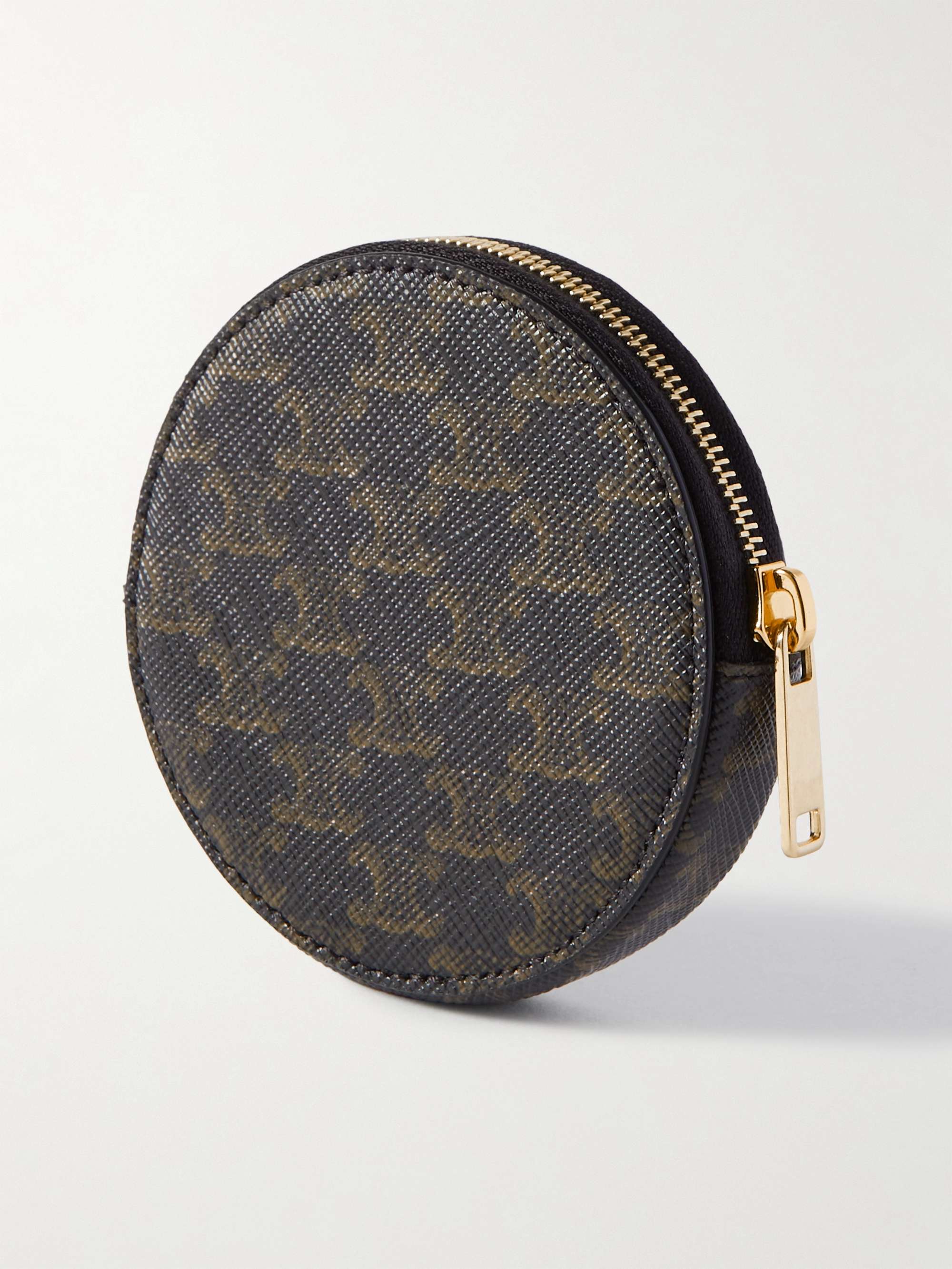 CELINE HOMME Printed Coated-Canvas Zip-Around Coin Wallet