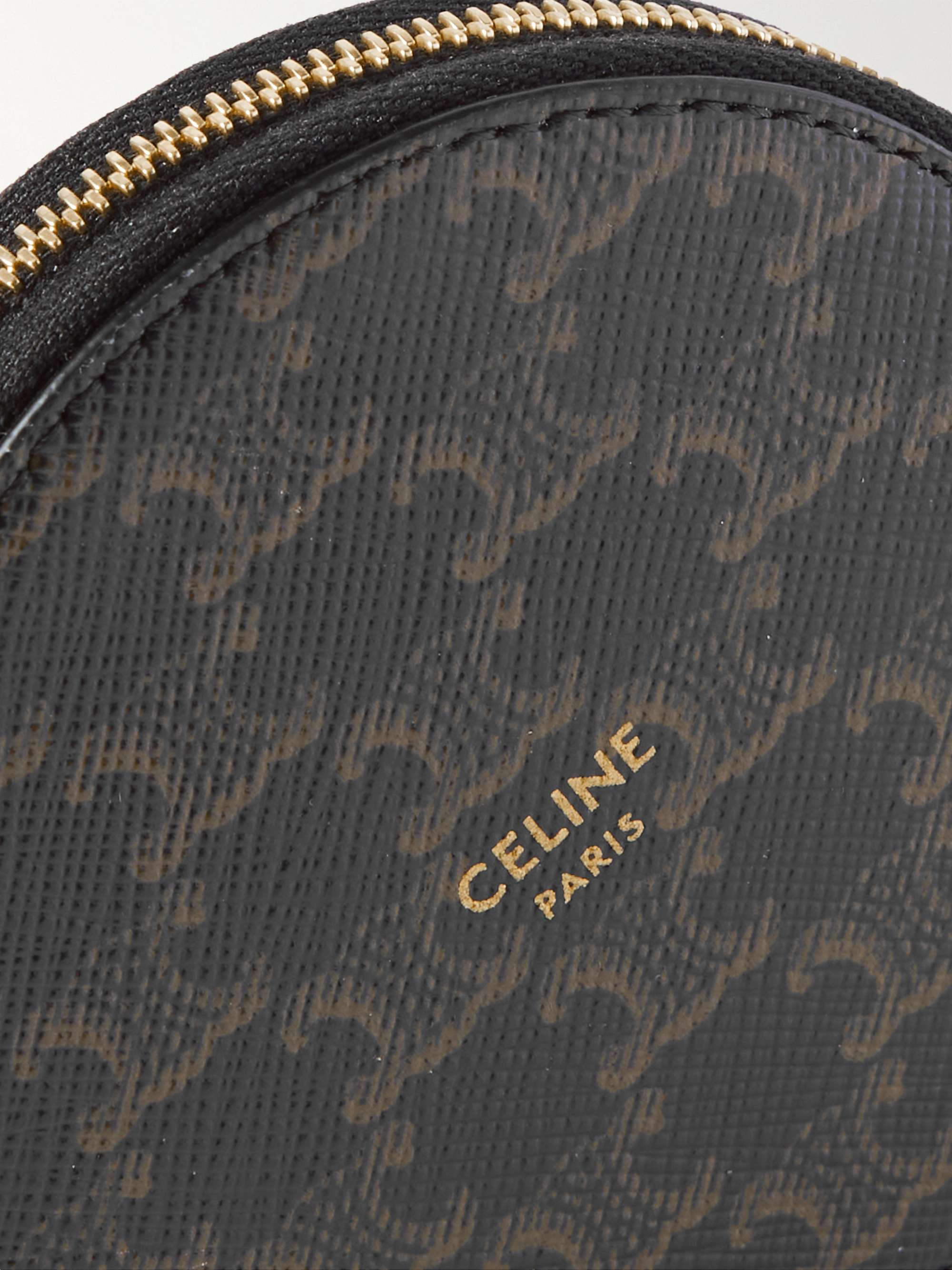 CELINE HOMME Printed Coated-Canvas Zip-Around Coin Wallet