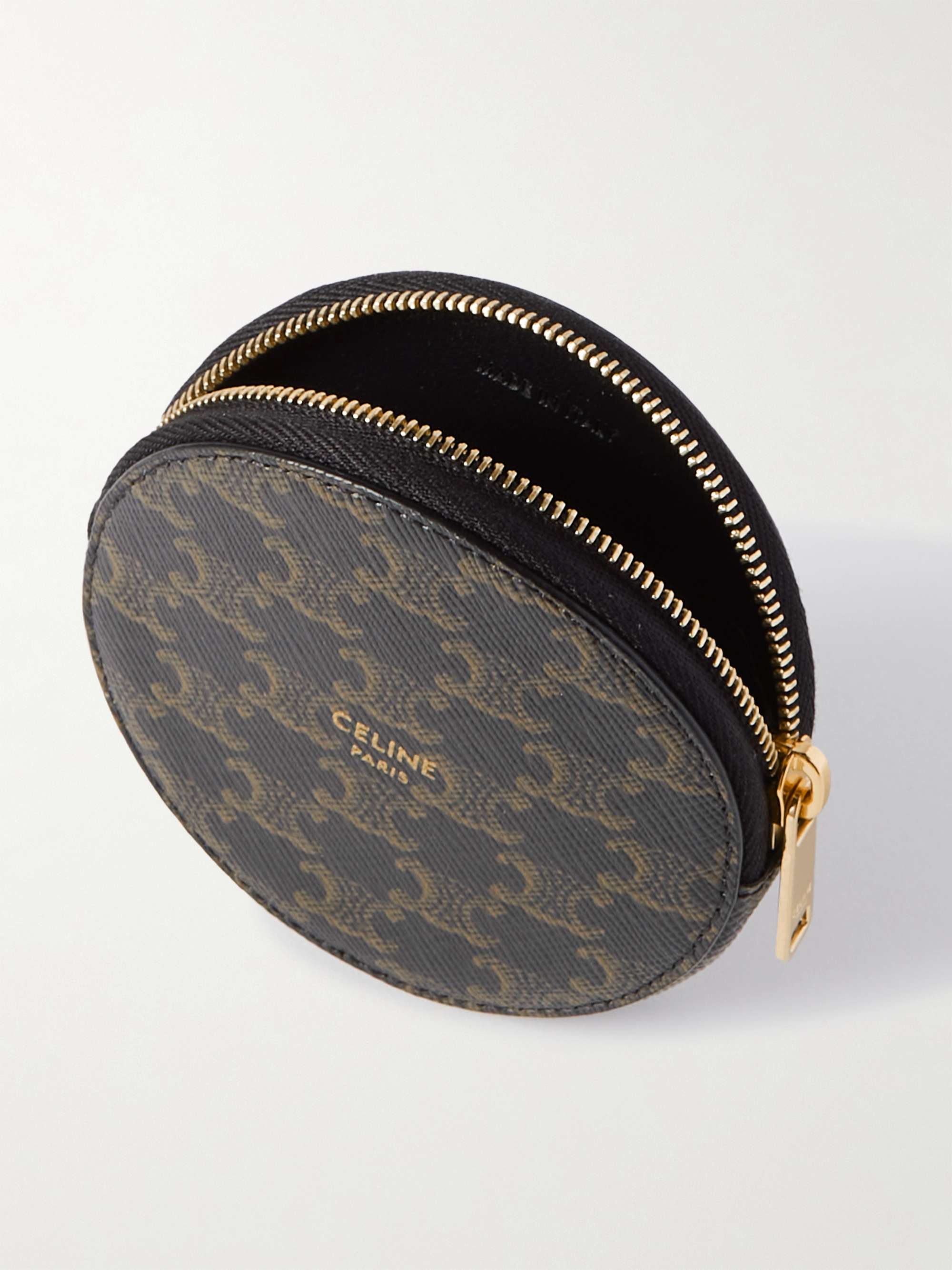 CELINE HOMME Printed Coated-Canvas Zip-Around Coin Wallet