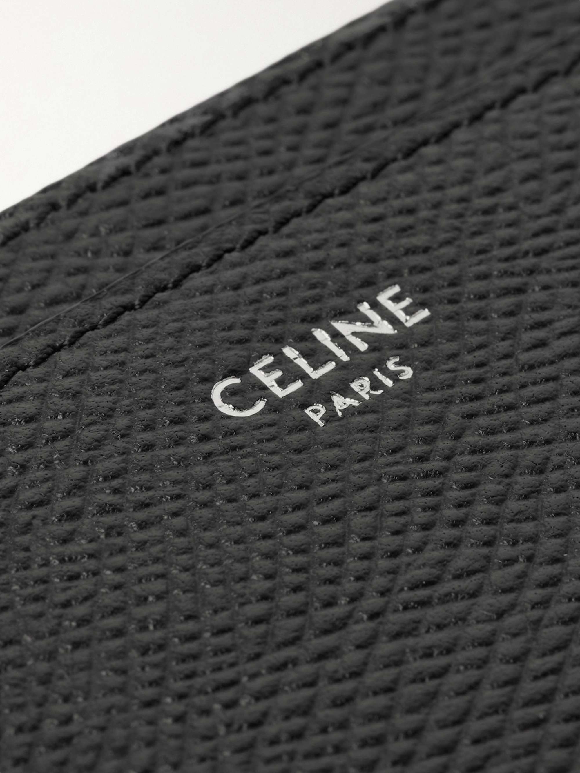 CELINE HOMME Full-Grain Leather Cardholder