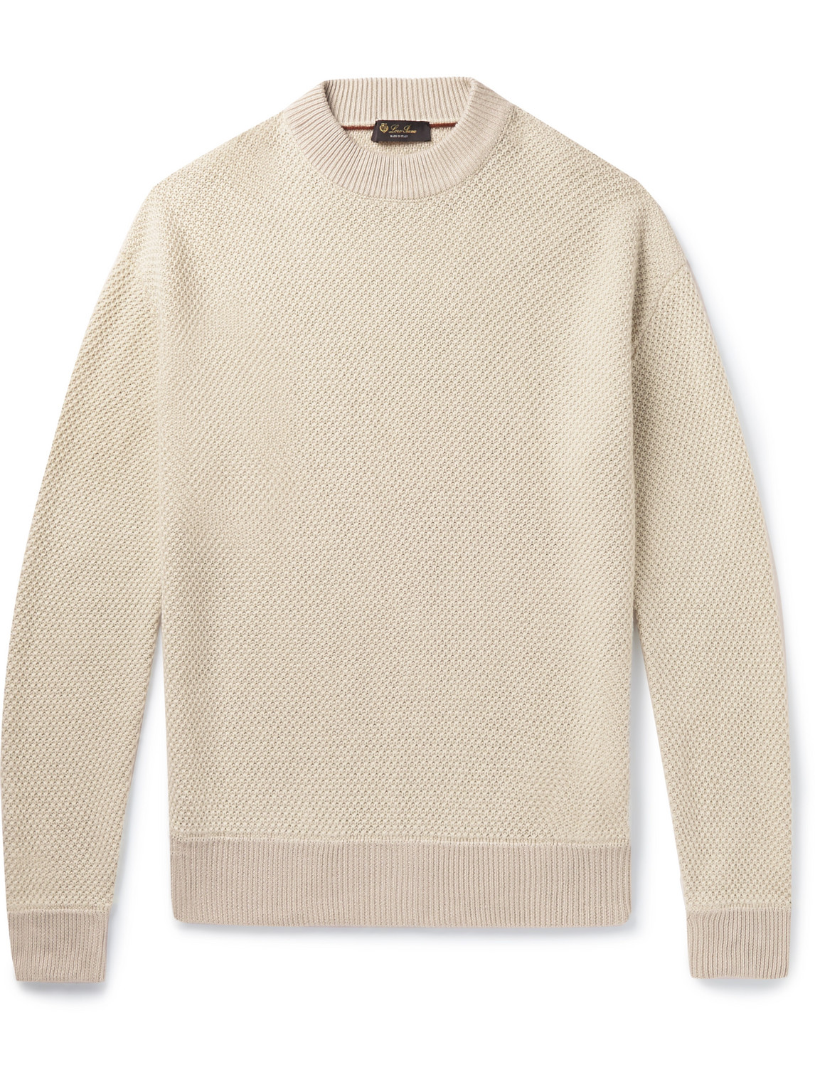 Loro Piana Linen And Cashmere-blend Sweater In Neutrals