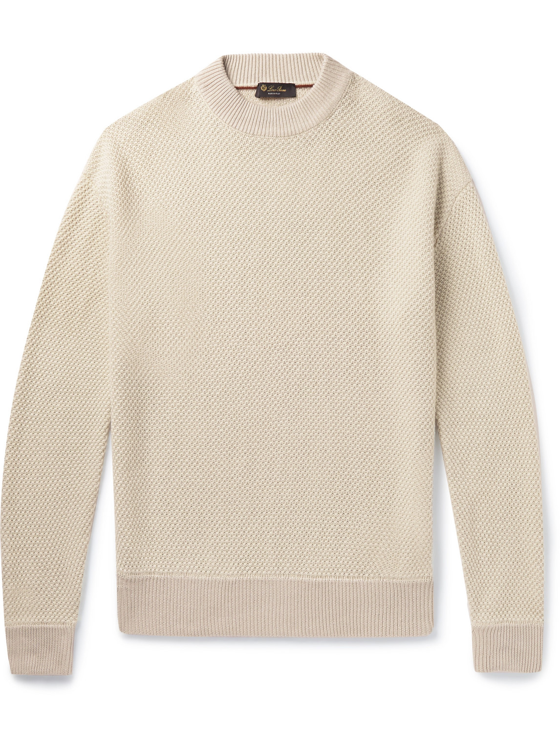 Loro Piana Linen And Cashmere-blend Jumper In Neutrals