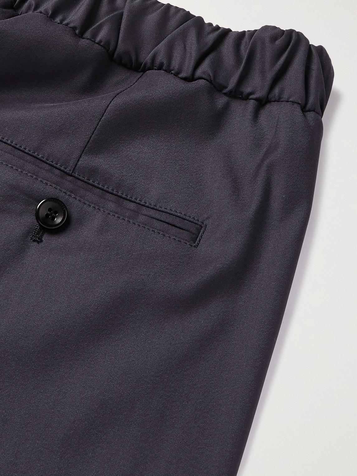 Loro Piana Rain System Virgin Wool-blend Trousers In Blue
