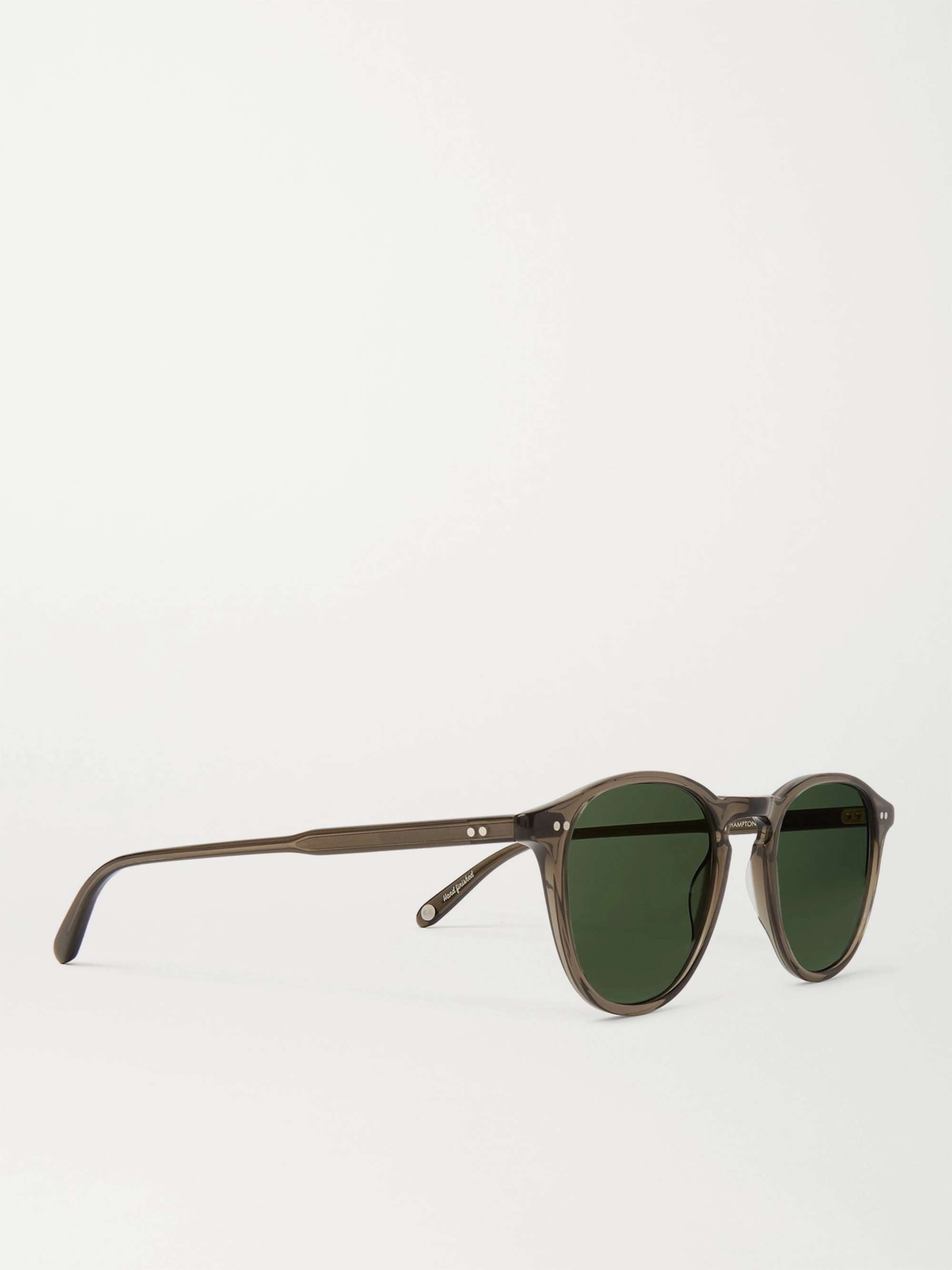 GARRETT LEIGHT CALIFORNIA OPTICAL Hampton Sun Round-Frame Acetate Sunglasses