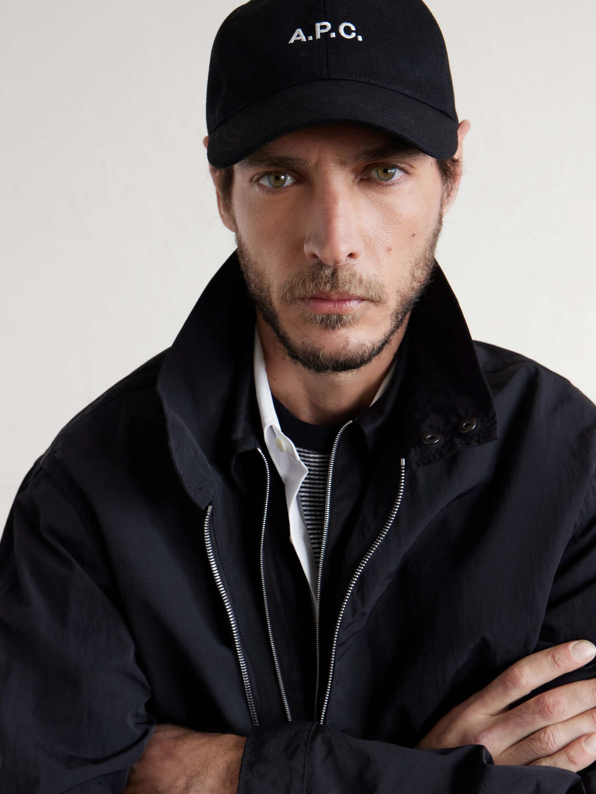 A.P.C. Logo-Embroidered Cotton-Blend Canvas Baseball Cap
