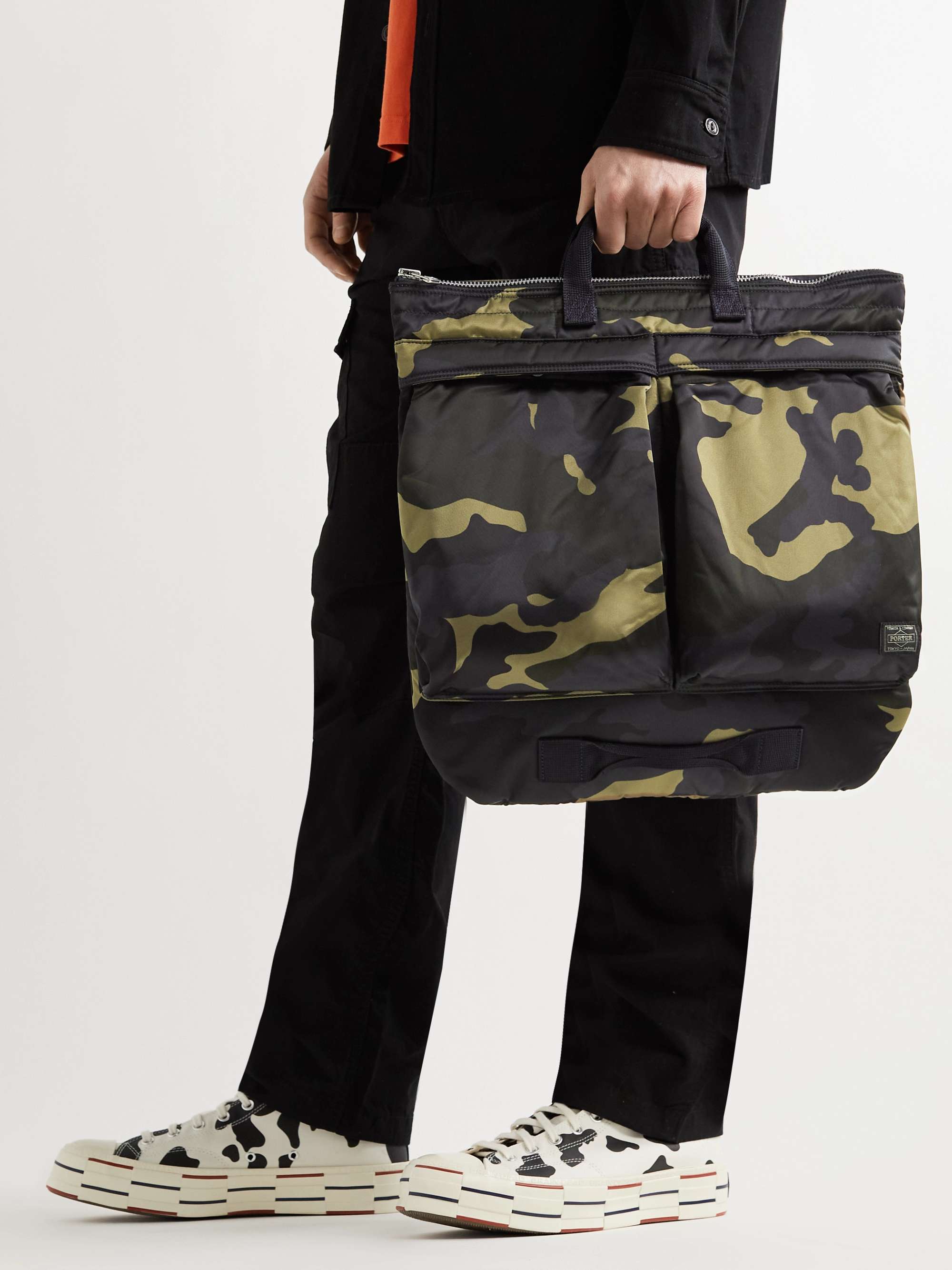 PORTER-YOSHIDA & CO Counter Shade Camouflage-Print Nylon Tote Bag