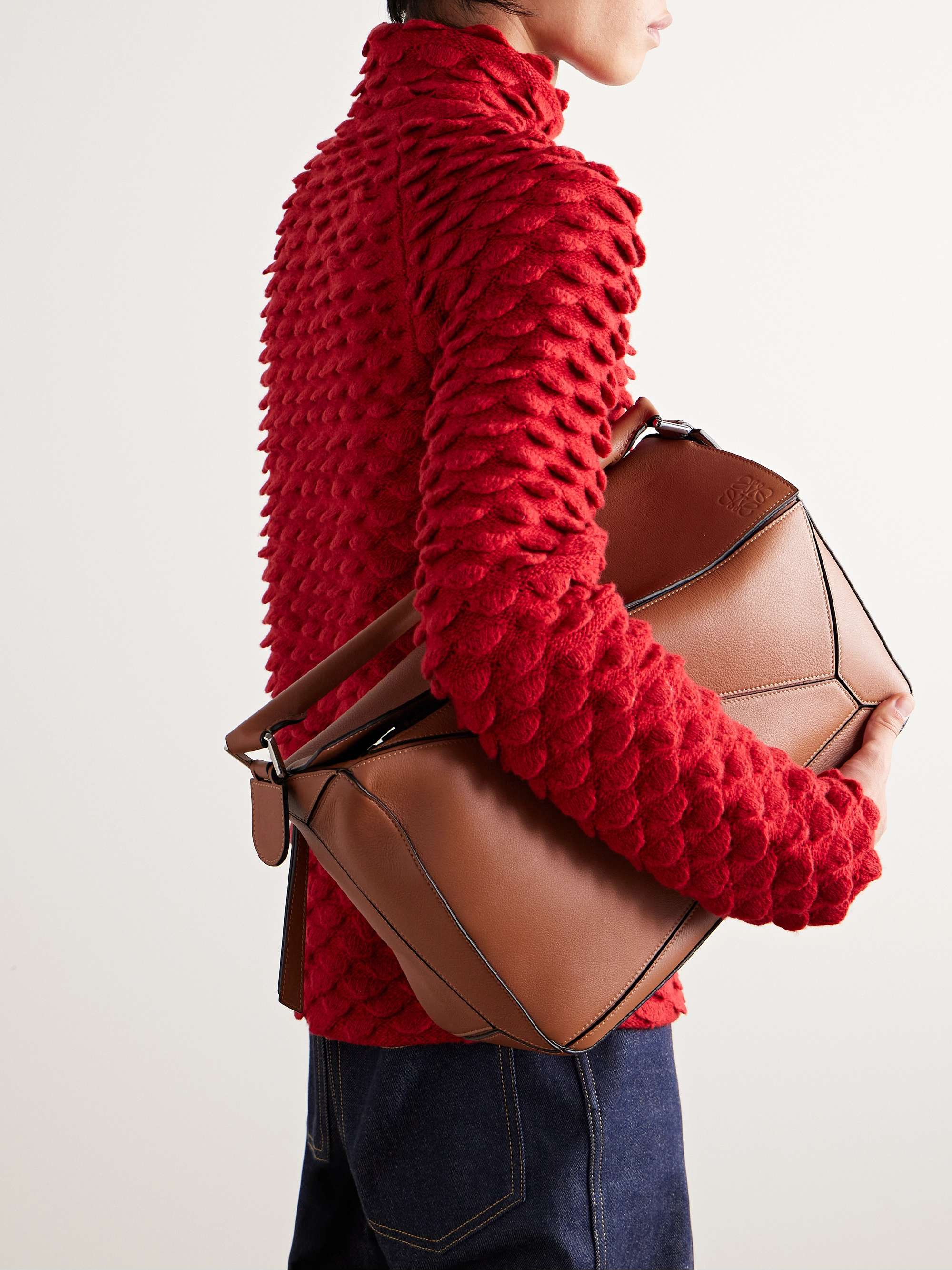 LOEWE Puzzle Leather Messenger Bag