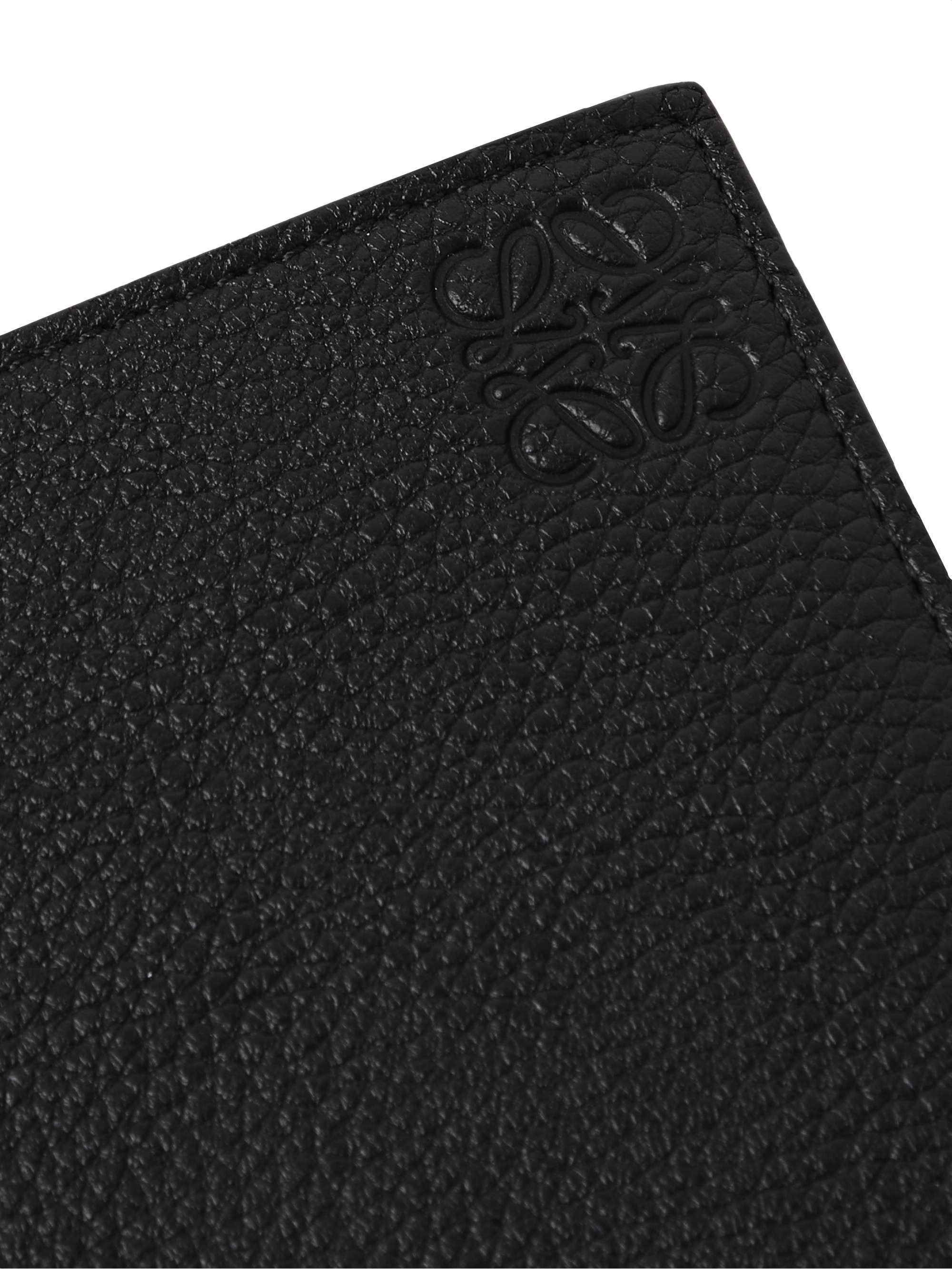 LOEWE Logo-Debossed Full-Grain Leather Billfold Wallet