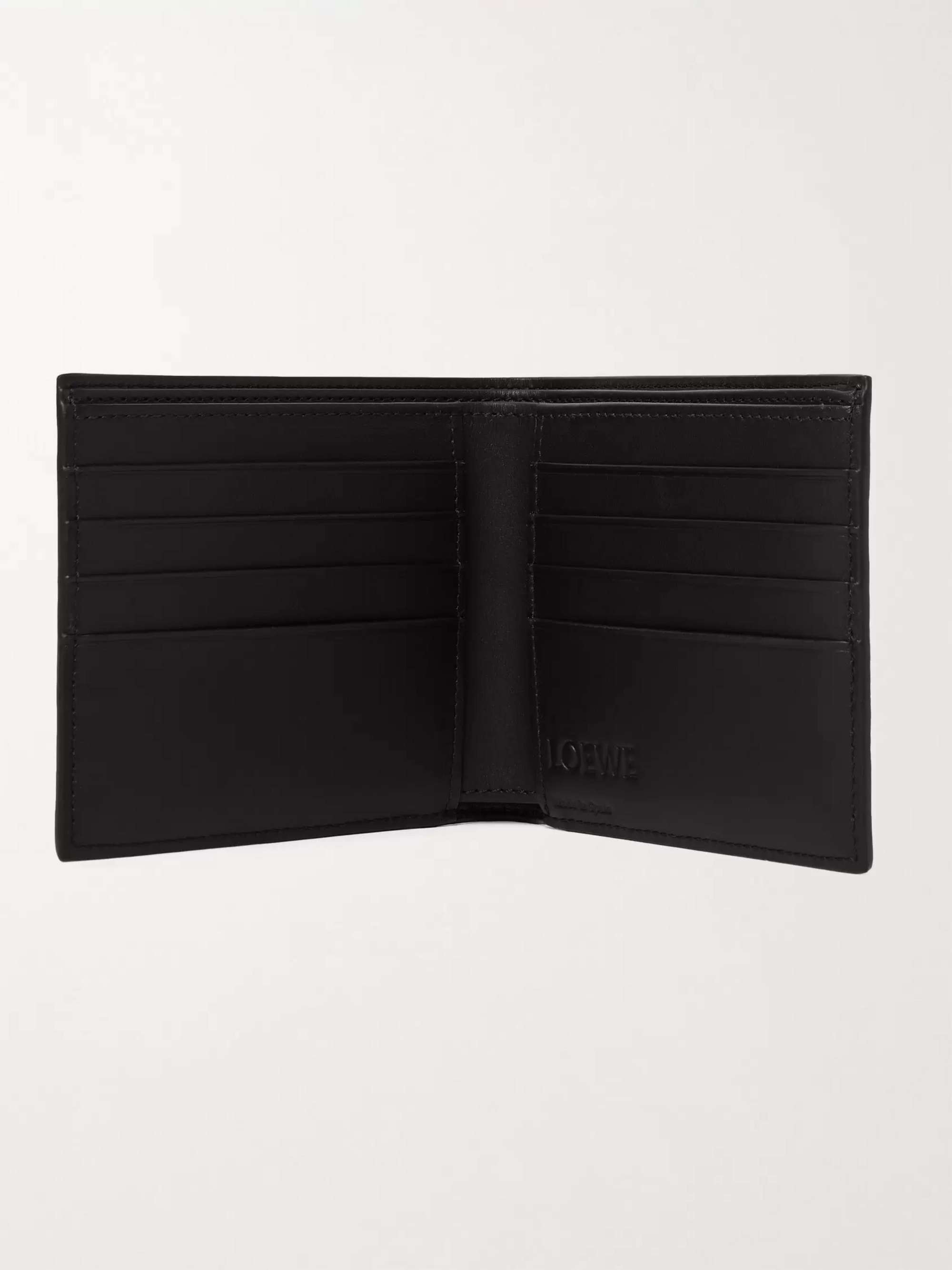 LOEWE Logo-Debossed Full-Grain Leather Billfold Wallet