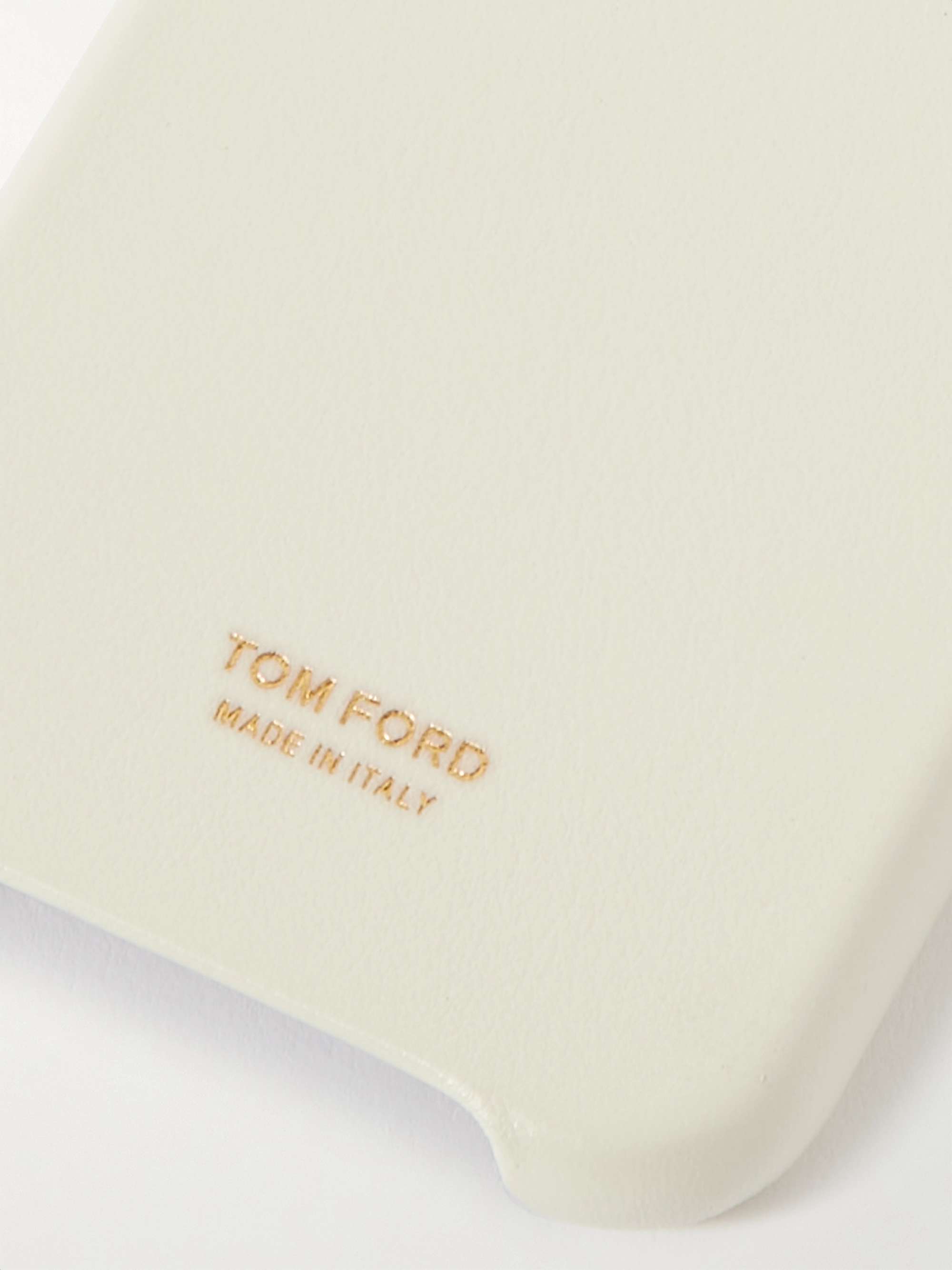 TOM FORD Logo-Detailed Leather iPhone 11 Pro Phone Case