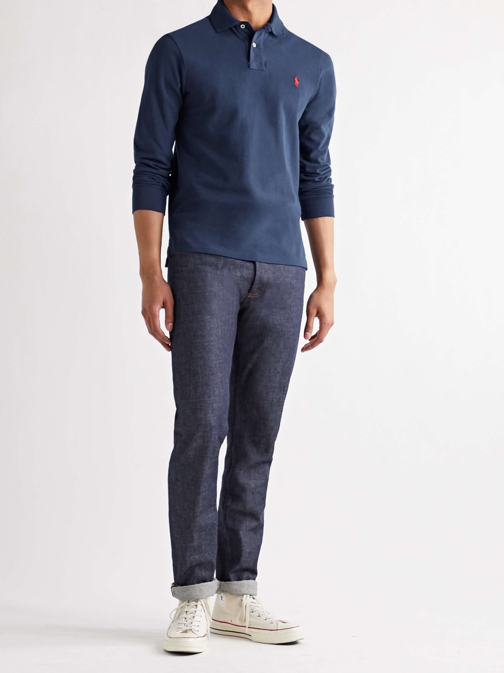 POLO RALPH LAUREN Slim-Fit Cotton-Piqué Polo Shirt | MR PORTER