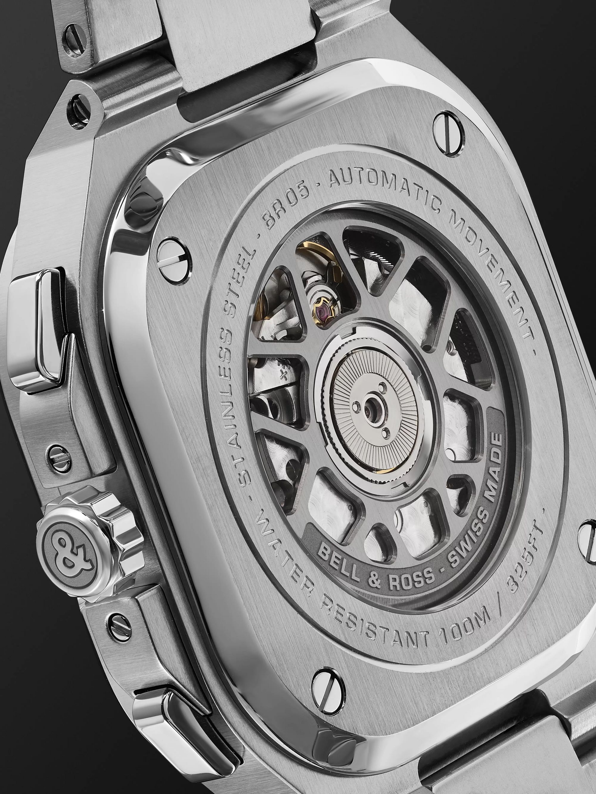 BELL & ROSS BR 05 Automatic Chronograph 42mm Stainless Steel Watch, Ref. No. BR05C-BL-ST/SST