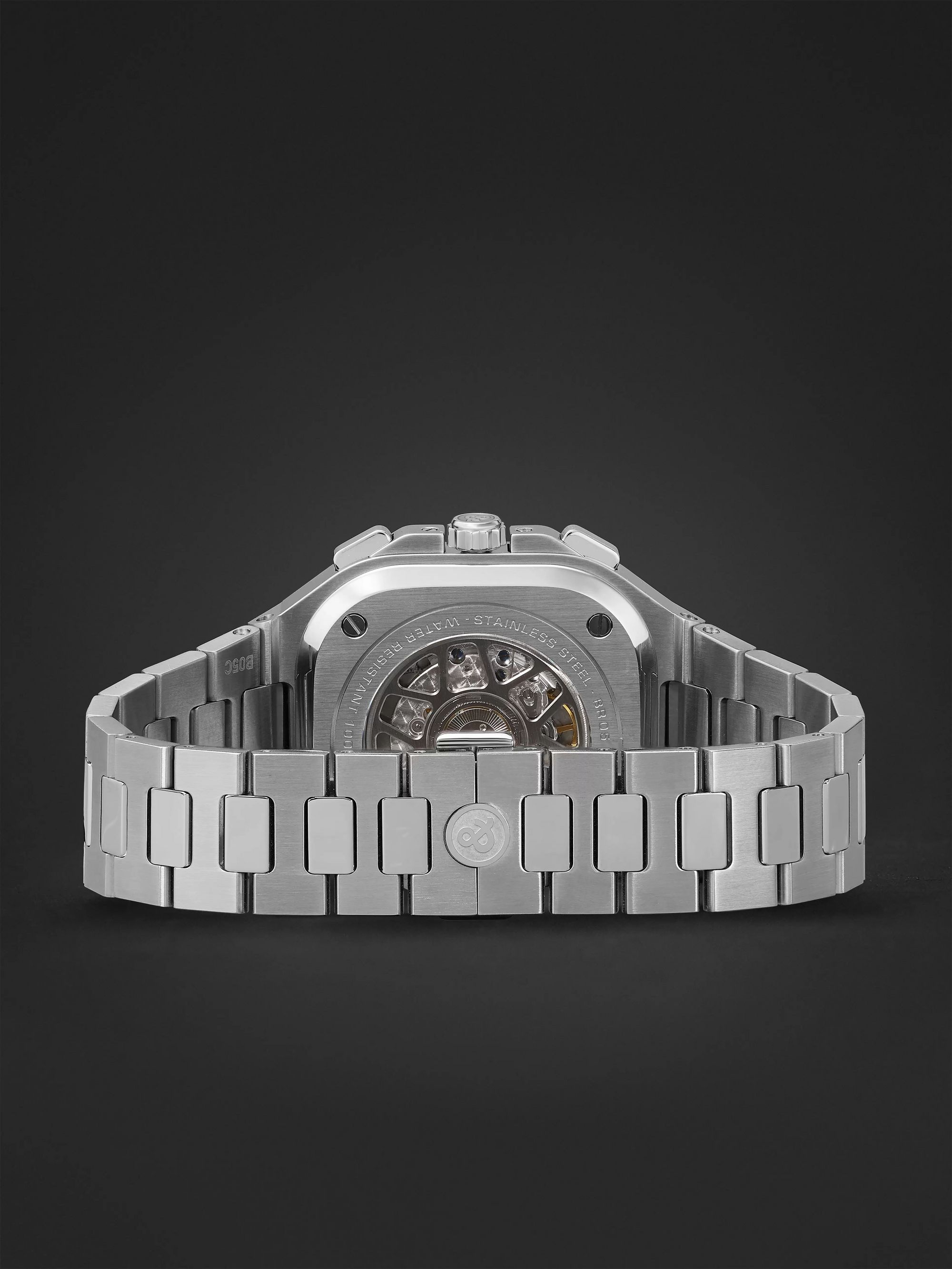 BELL & ROSS BR 05 Automatic Chronograph 42mm Stainless Steel Watch, Ref. No. BR05C-BL-ST/SST
