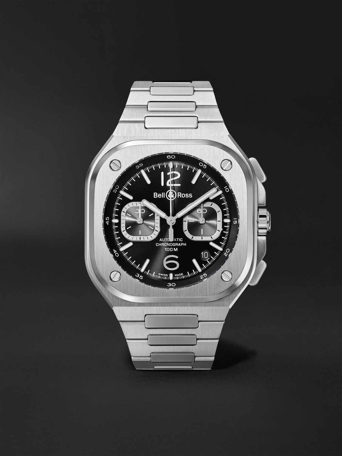 Bell & Ross BR 05 Automatic Chronograph 42mm Stainless Steel Watch, Ref. No. BR05C-BL-ST/SST - Men