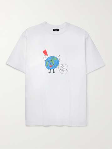 balenciaga earth t shirt