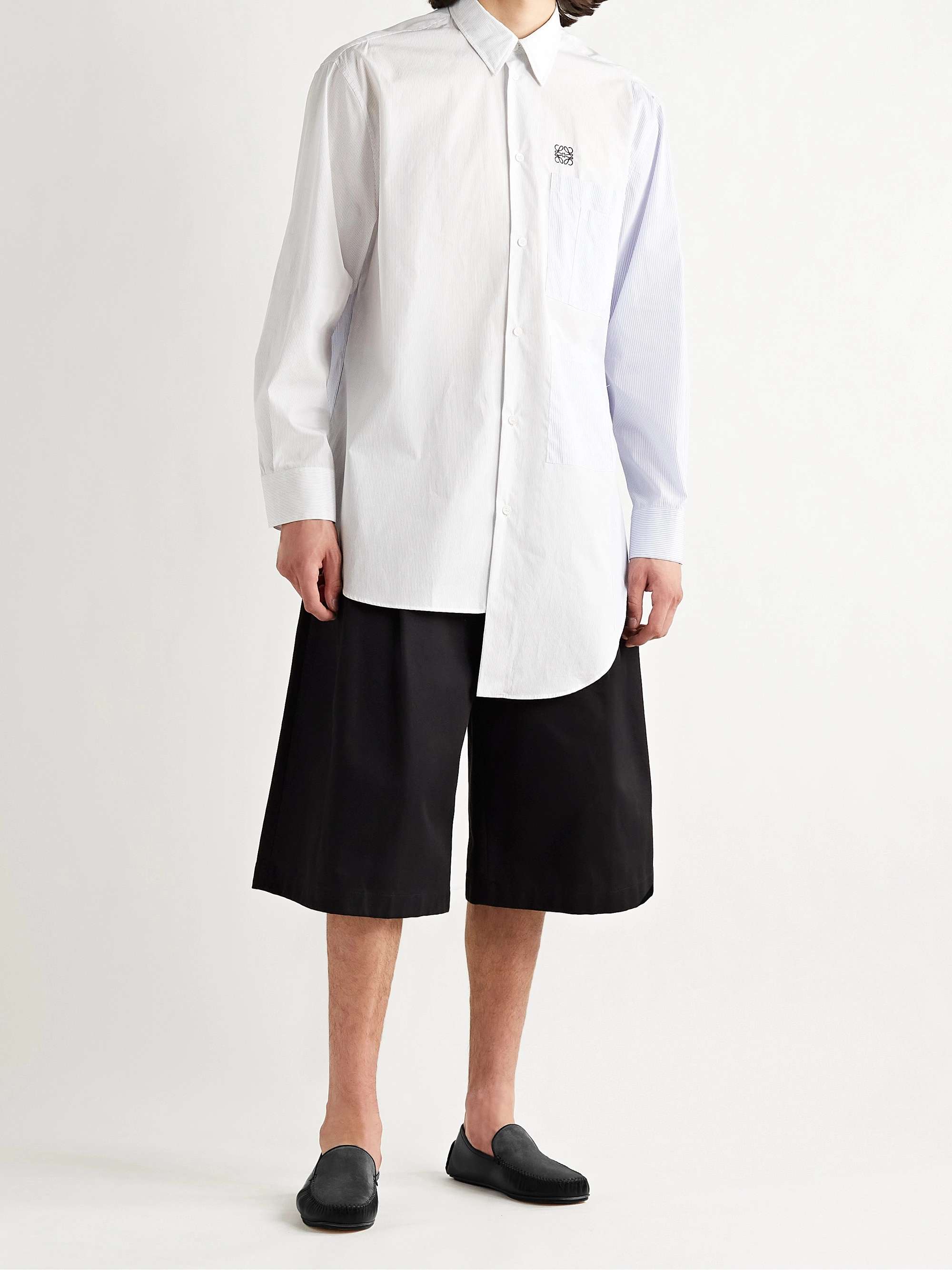 MANOLO BLAHNIK Mayfair Leather and Suede Slippers