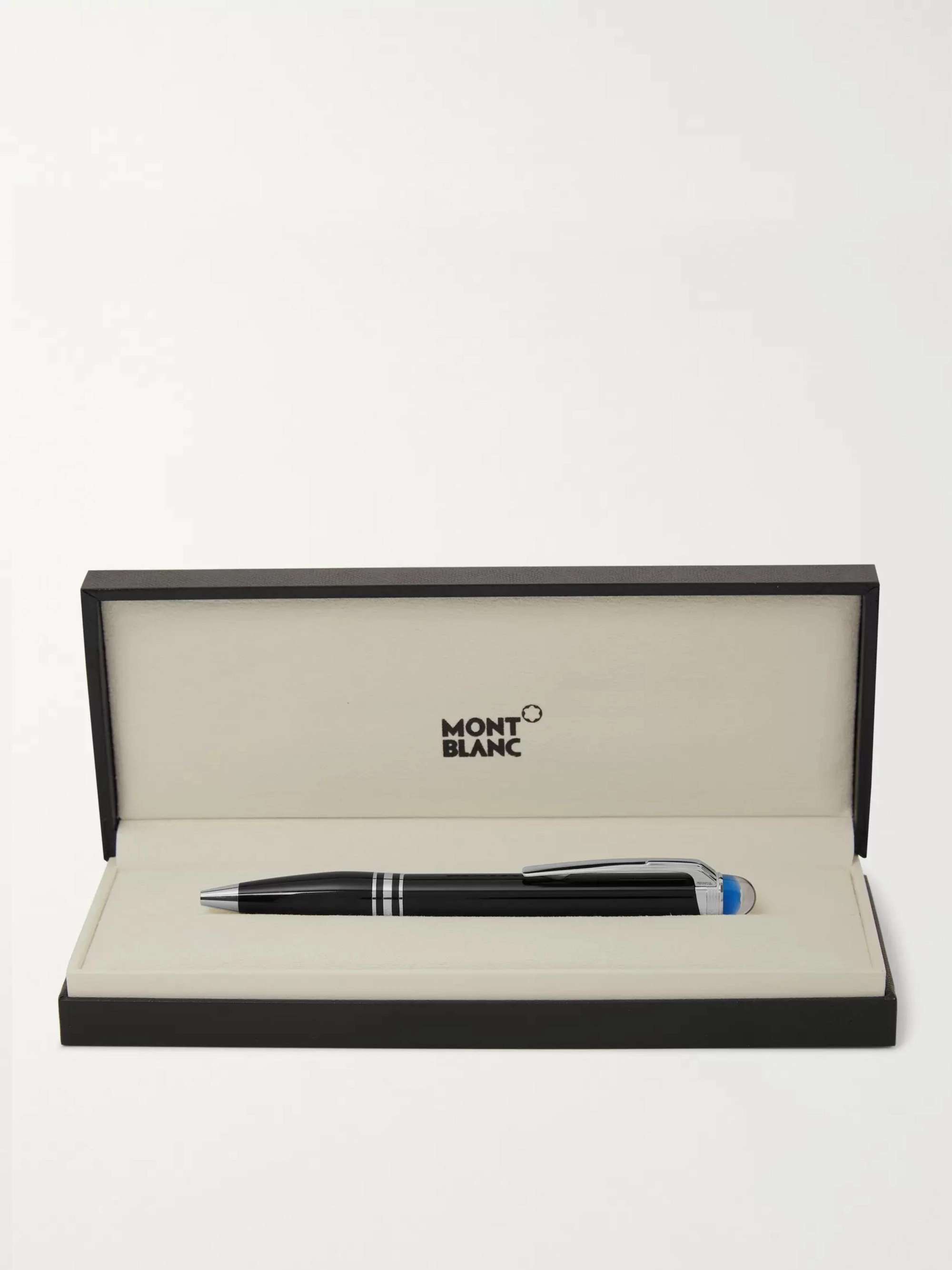 MONTBLANC StarWalker Resin and Platinum Ballpoint Pen