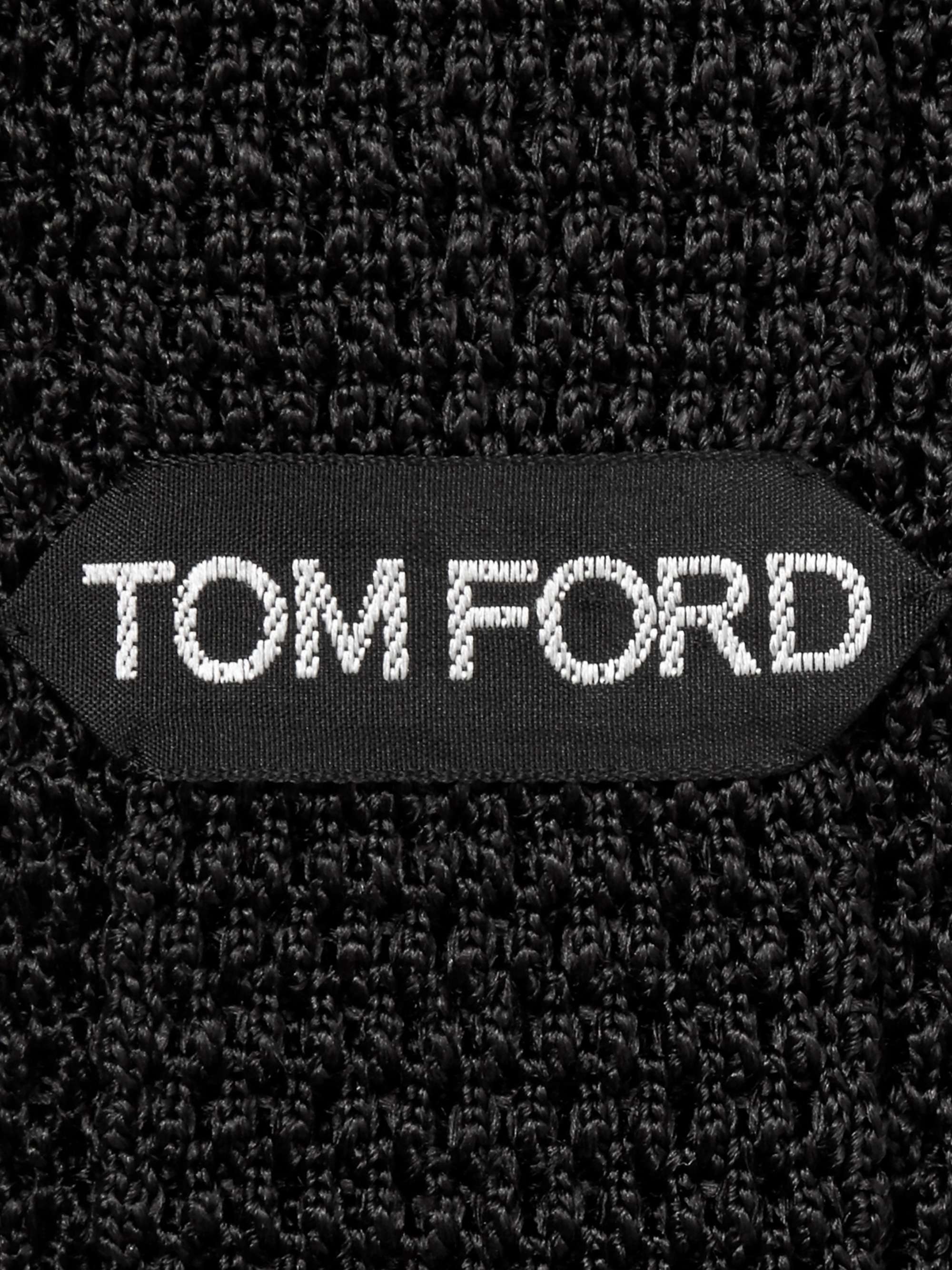 TOM FORD 7.5cm Knitted Silk Tie