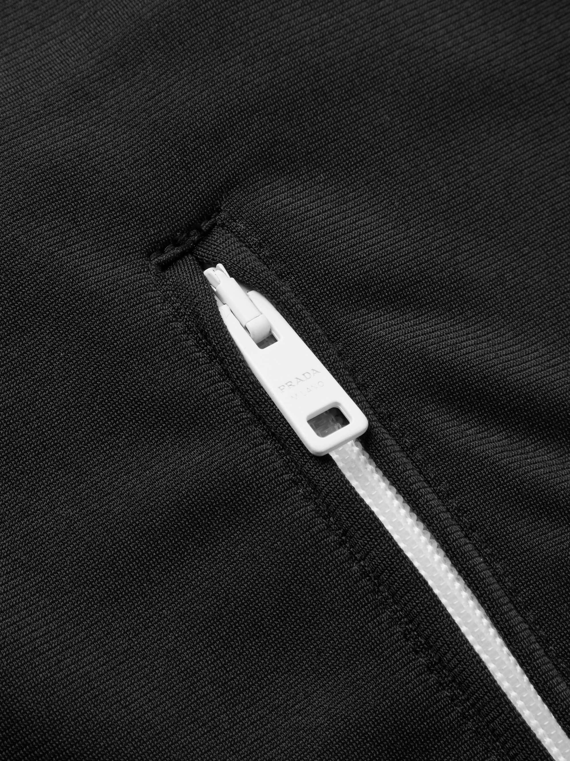 PRADA Shell-Trimmed Tech-Jersey Track Jacket