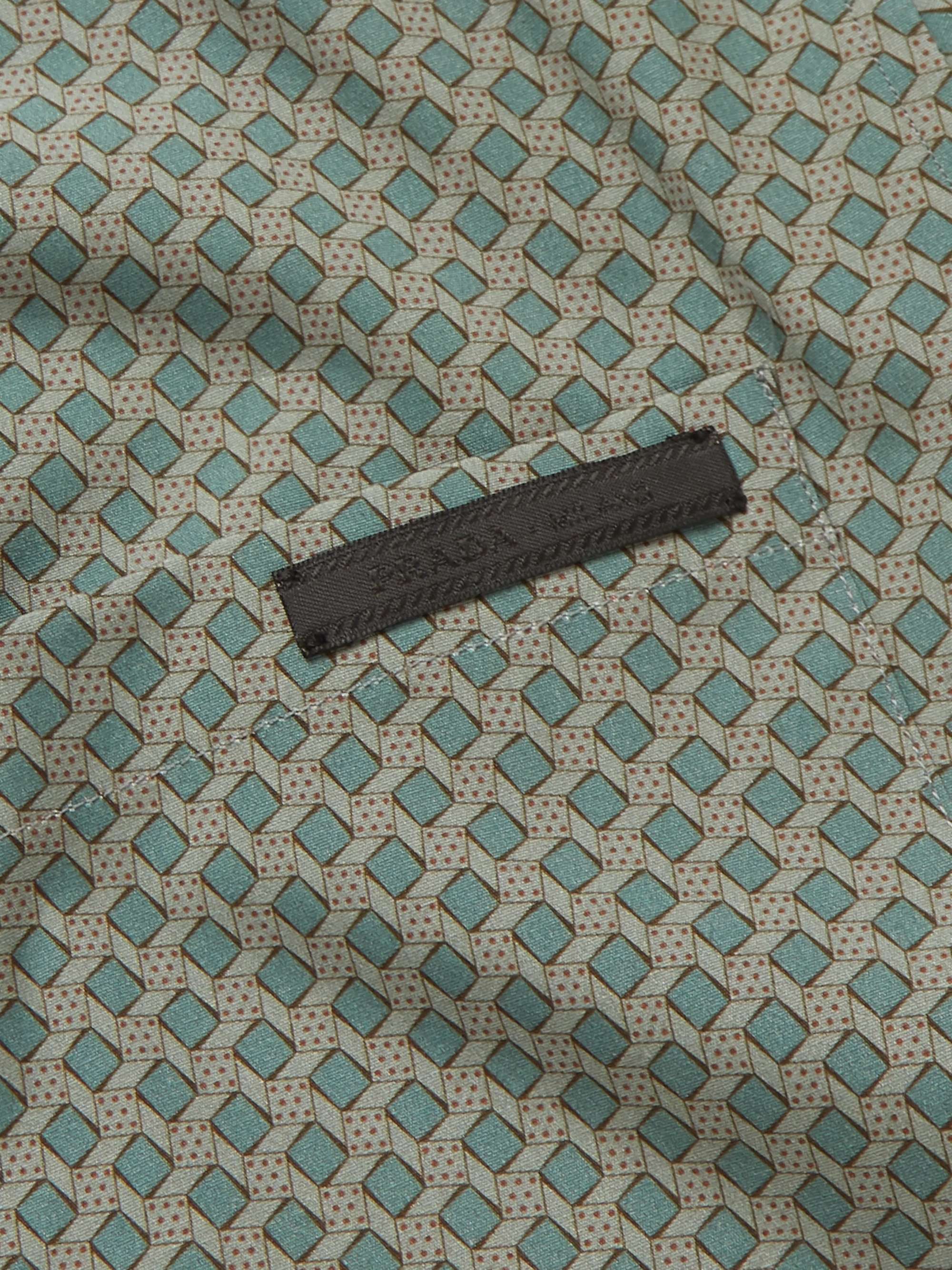 PRADA Printed Cotton-Blend Poplin Shirt