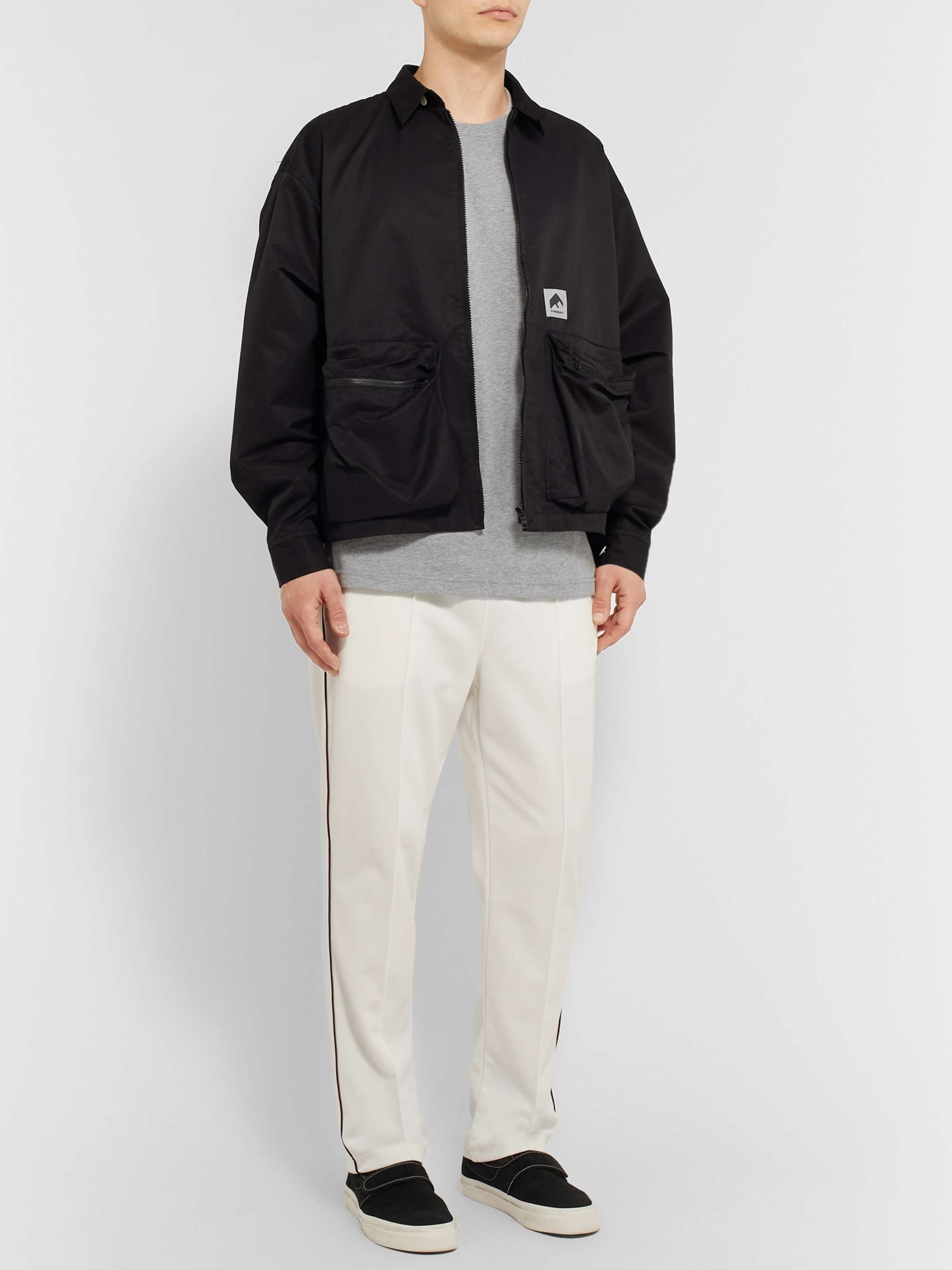 ADIDAS ORIGINALS Trefoil Essentials Mélange Cotton-Jersey T-Shirt