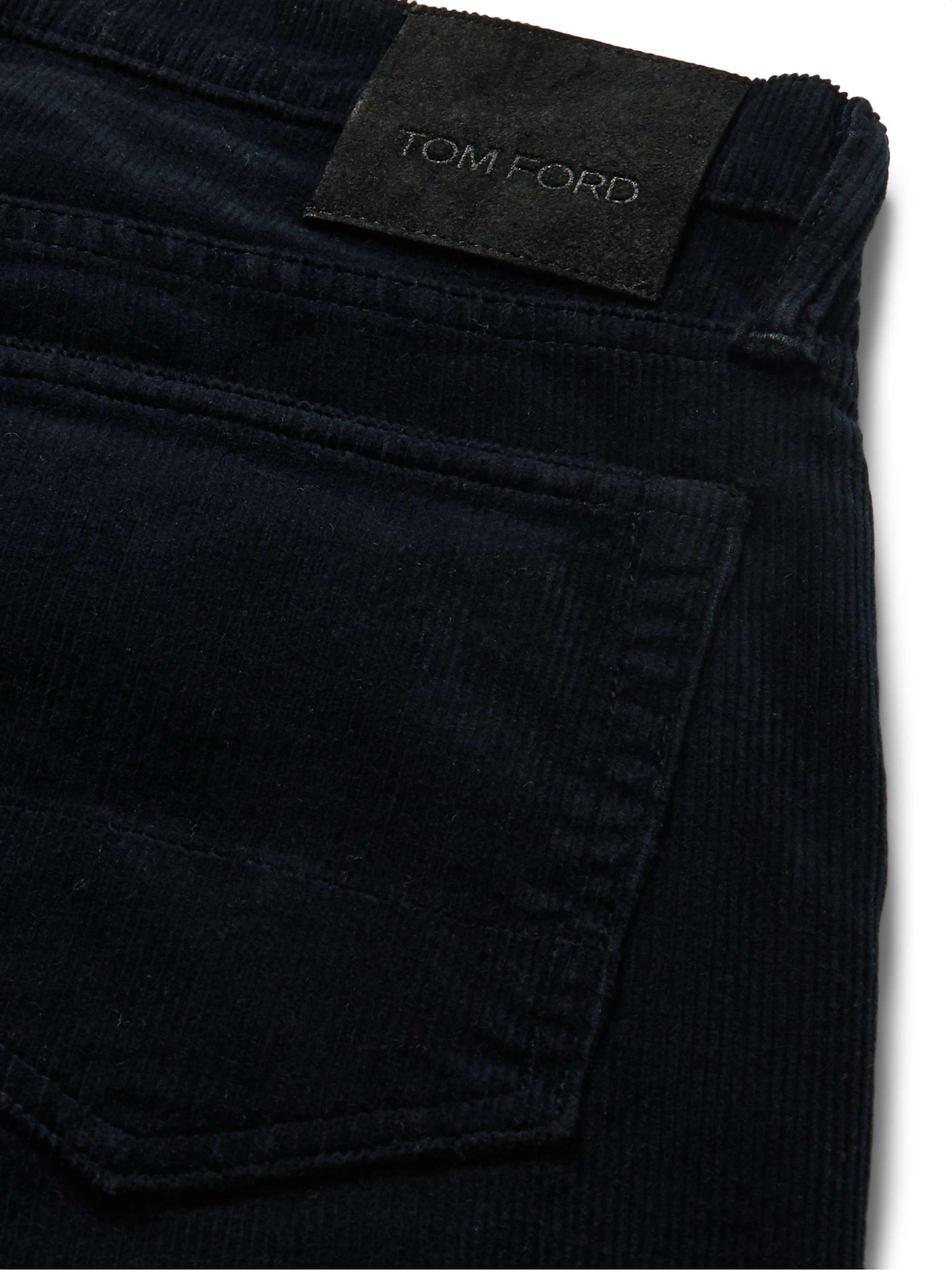 TOM FORD Slim-Fit Stretch-Cotton Corduroy Trousers