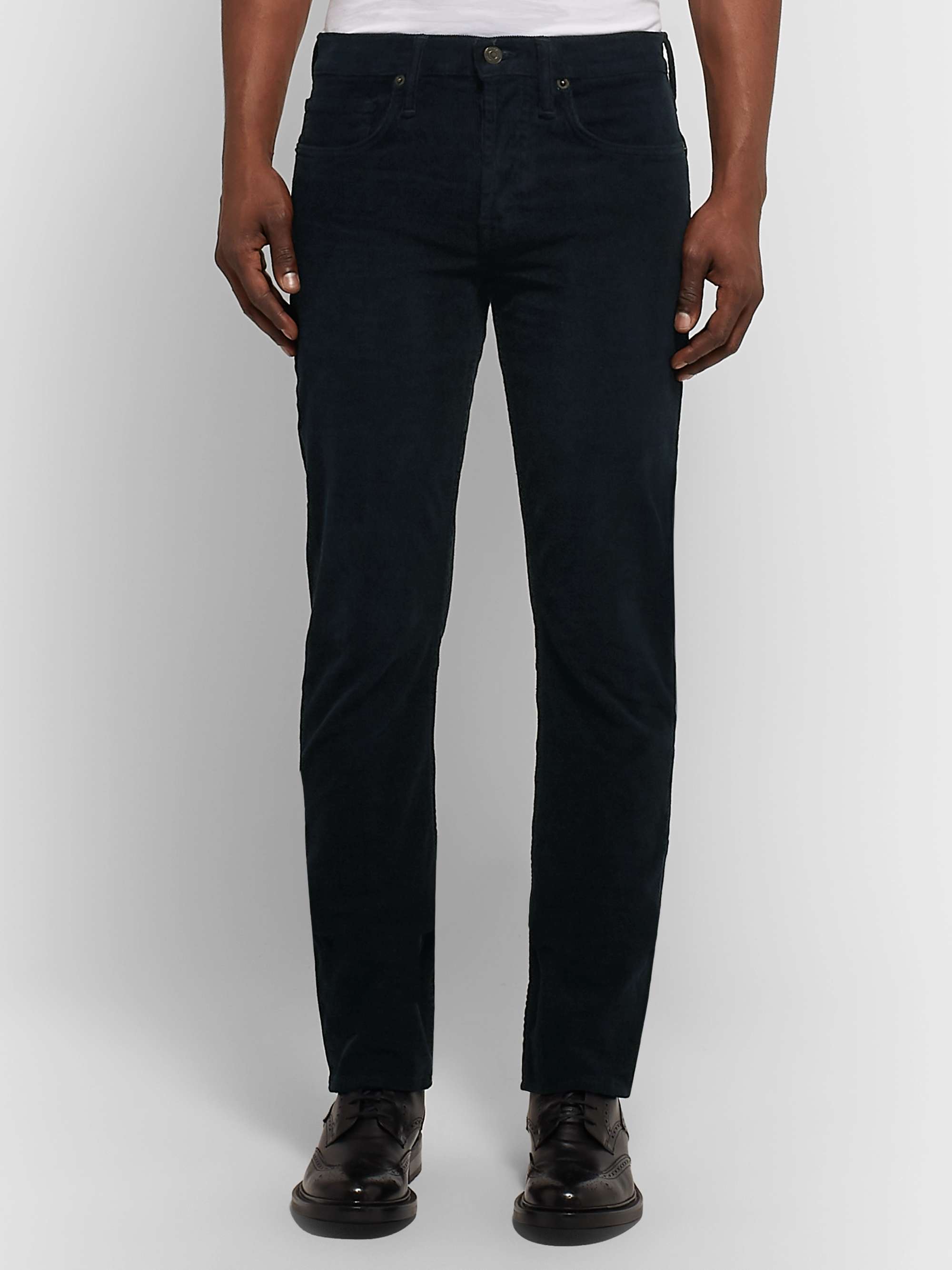 TOM FORD Slim-Fit Stretch-Cotton Corduroy Trousers