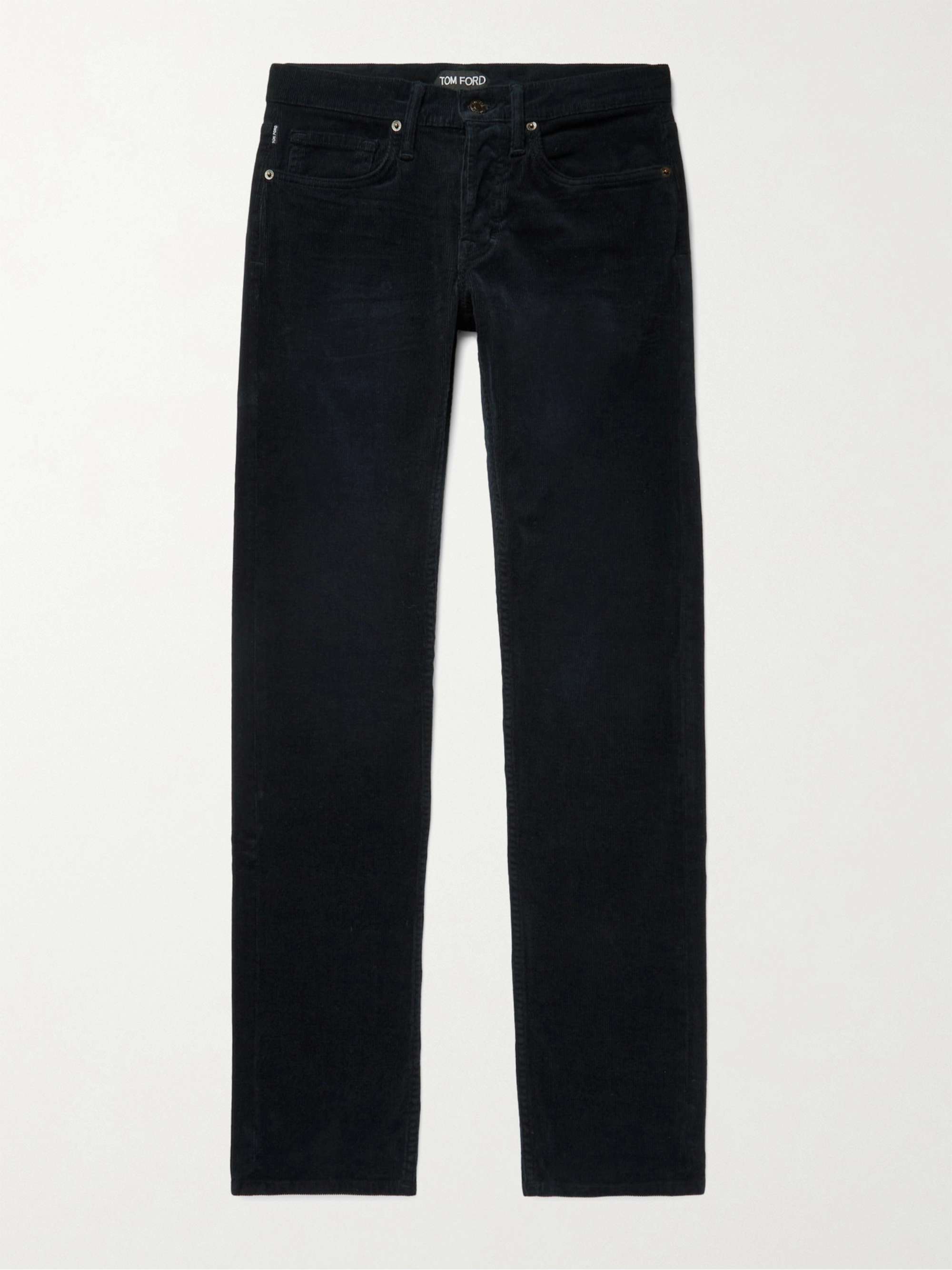 TOM FORD Slim-Fit Stretch-Cotton Corduroy Trousers
