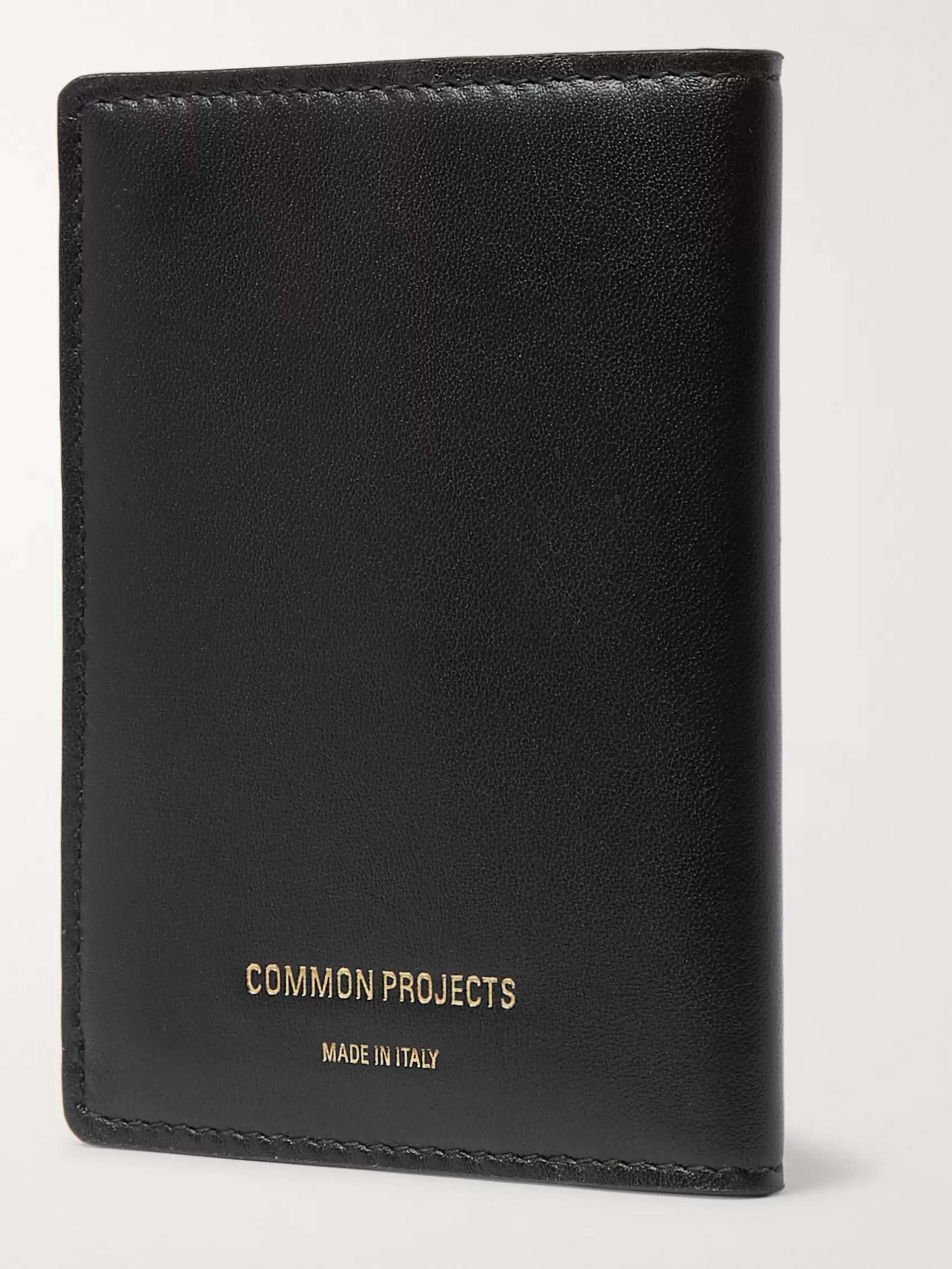 COMMON PROJECTS Logo-Print Leather Bifold Wallet