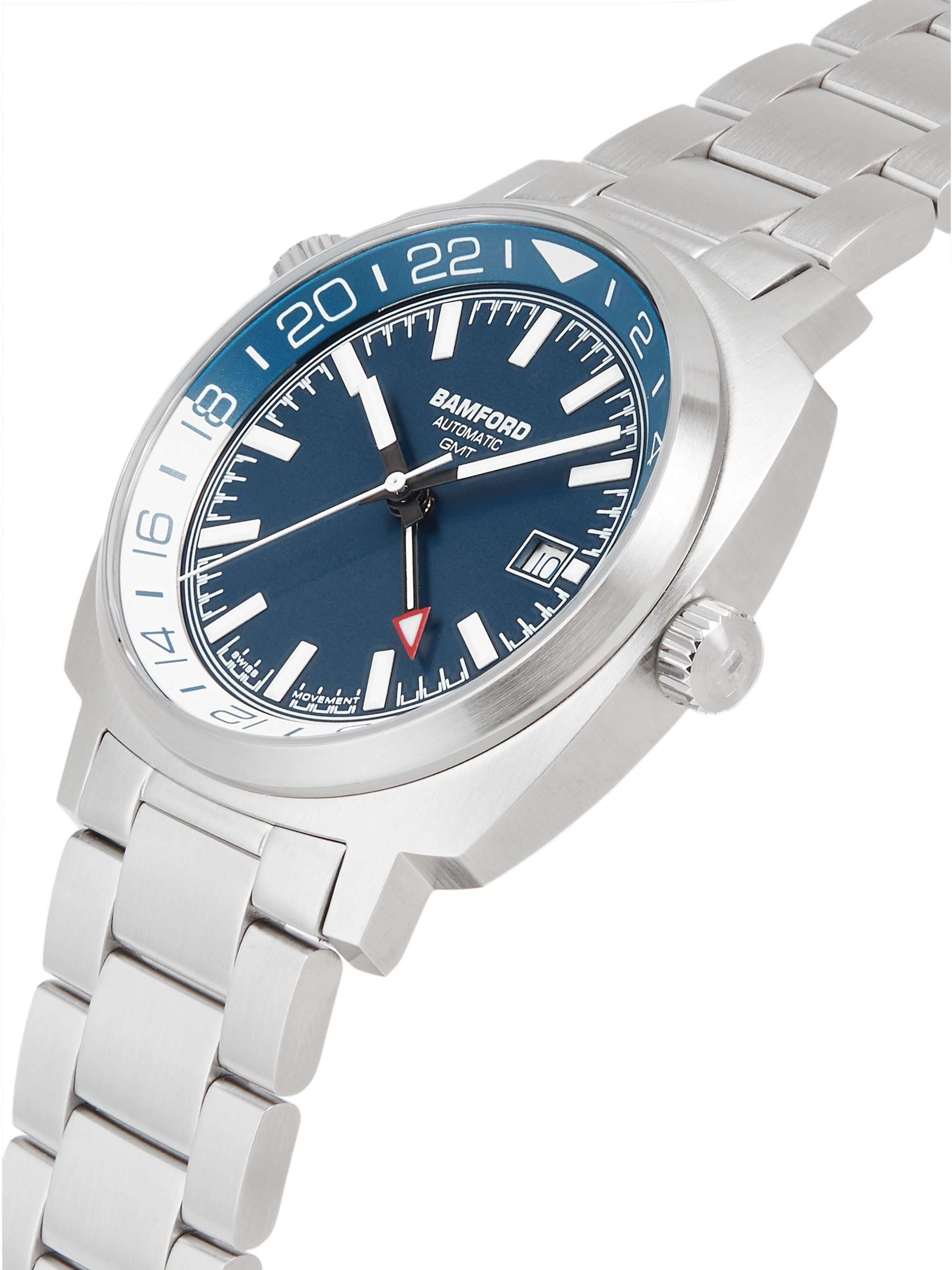 BAMFORD WATCH DEPARTMENT GMT Automatic 40mm Stainless Steel Watch