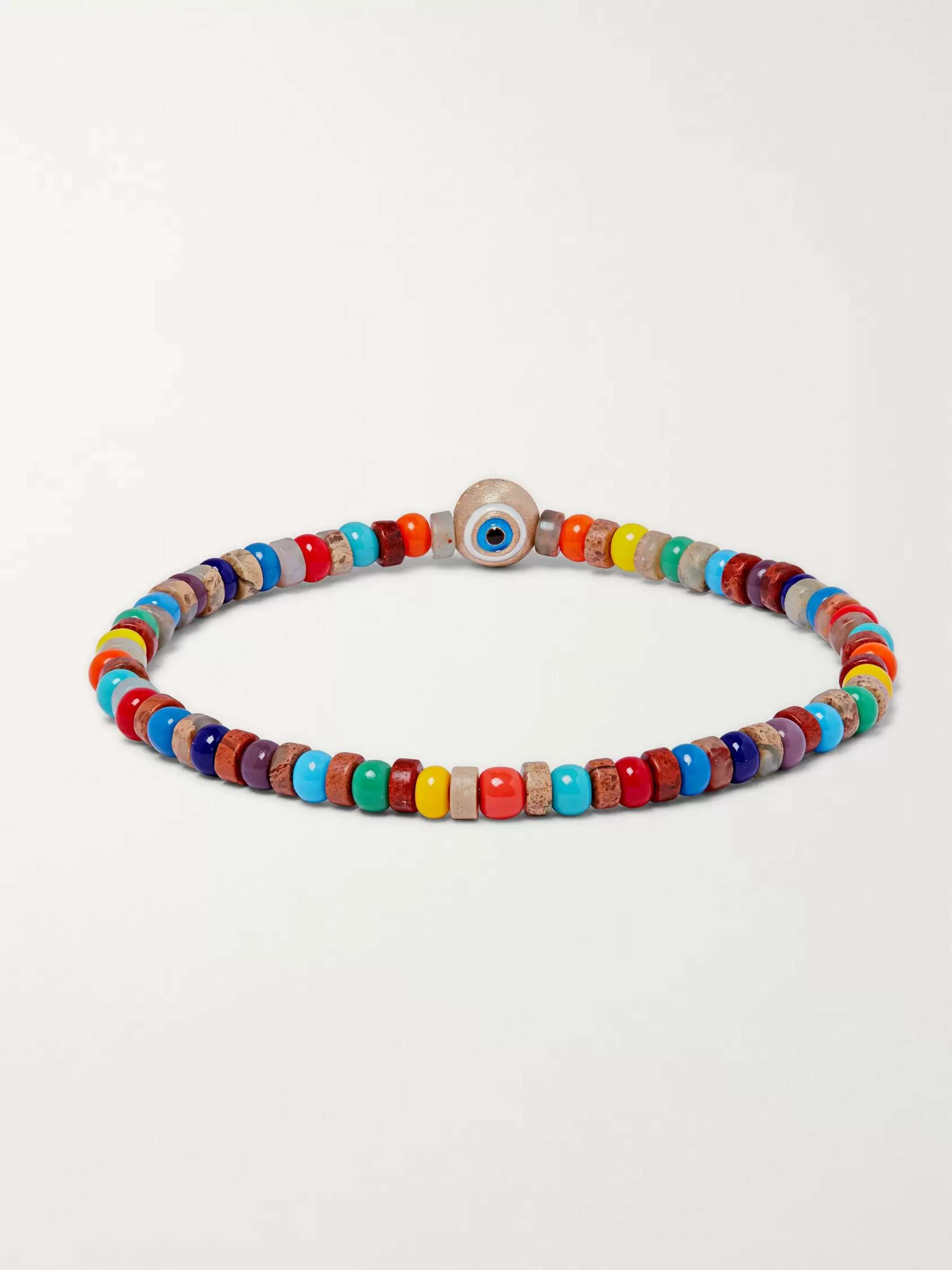 LUIS MORAIS Bead, Enamel and Gold Bracelet