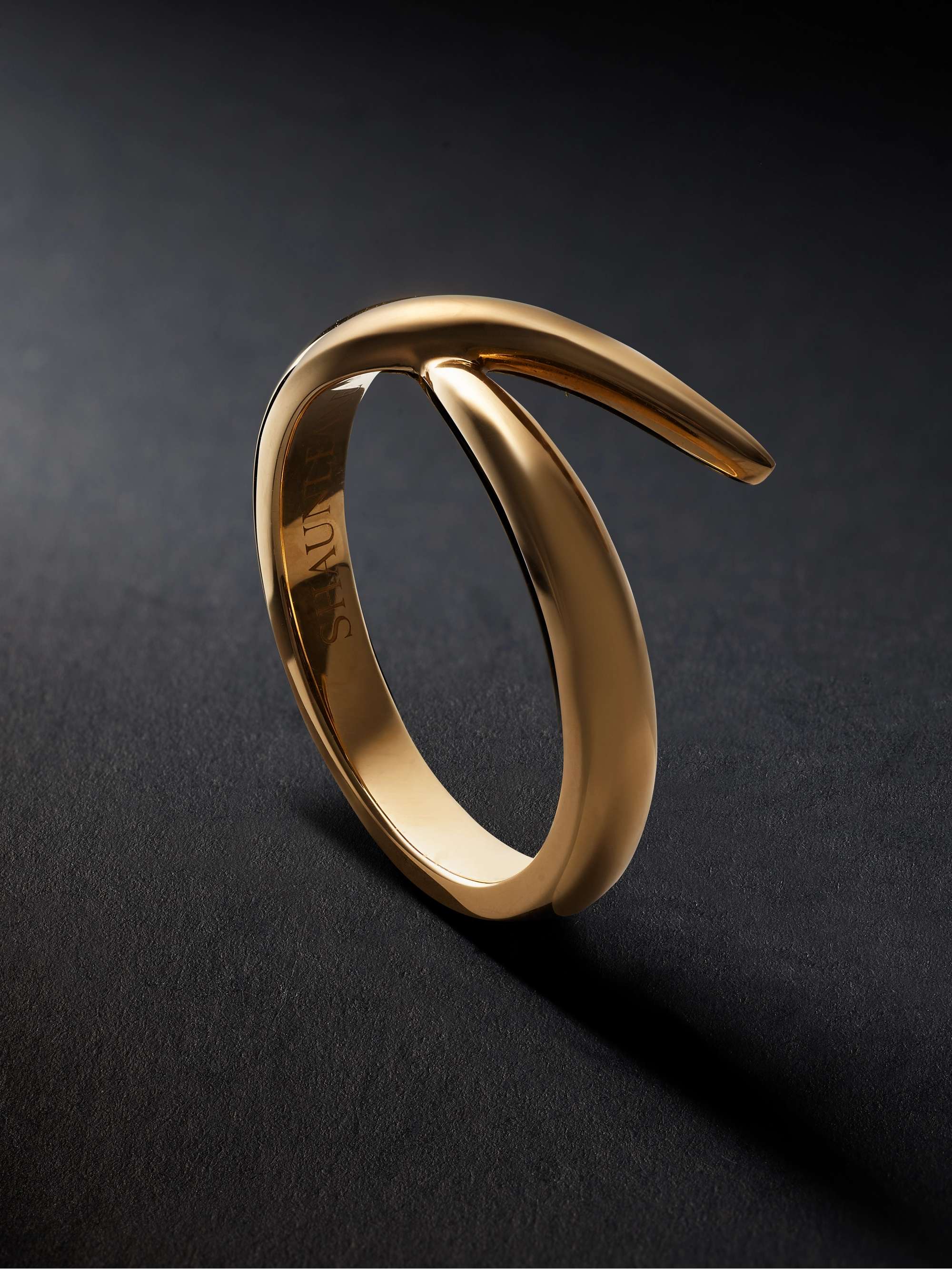 SHAUN LEANE Interlock Me 18-Karat Gold Ring