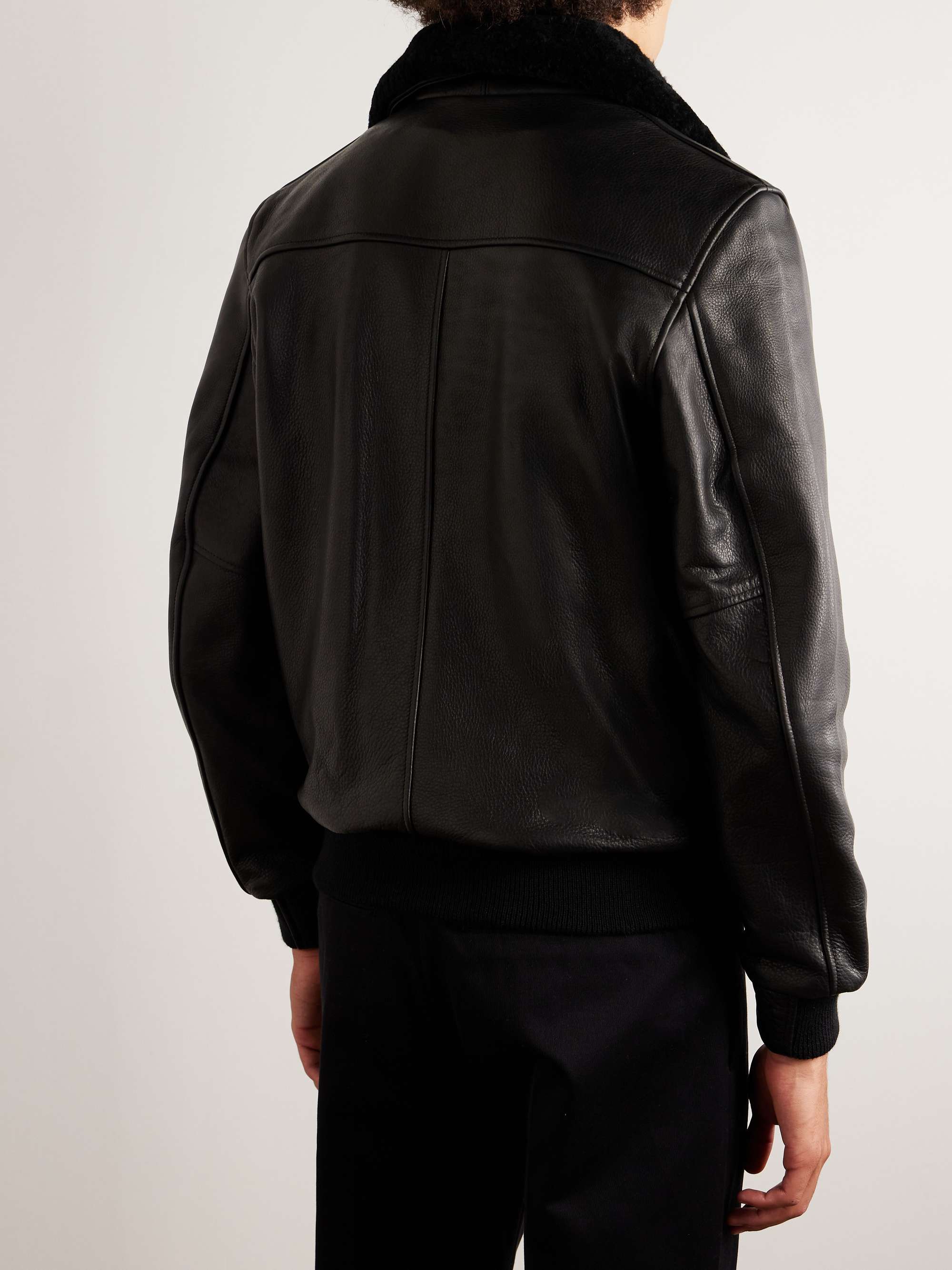 GOLDEN BEAR The Carter Shearling Bomber Jacket